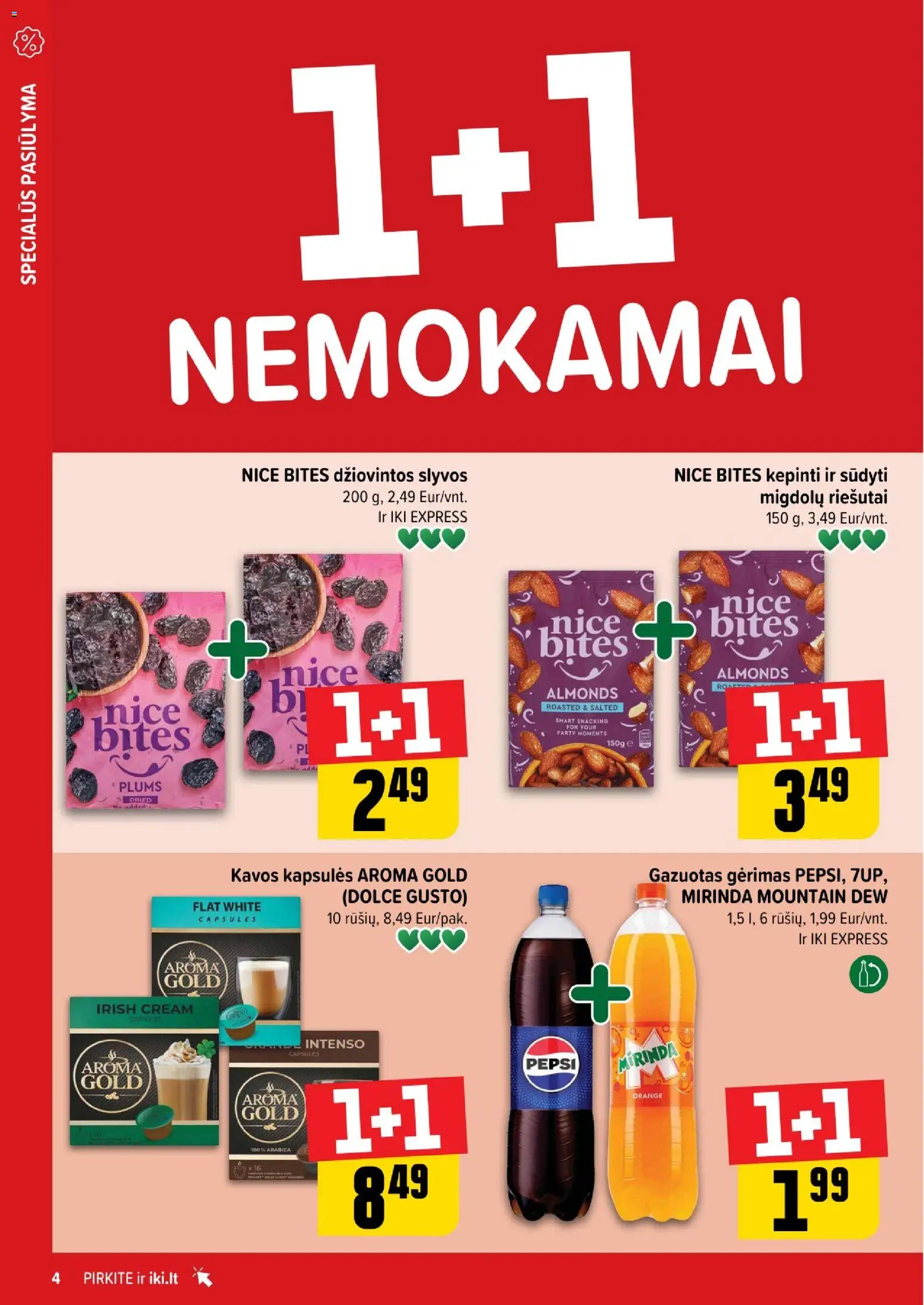 IKI akcijos nuo 01.12.2025 | Puslapis: 4 | Prekių: Riešutai