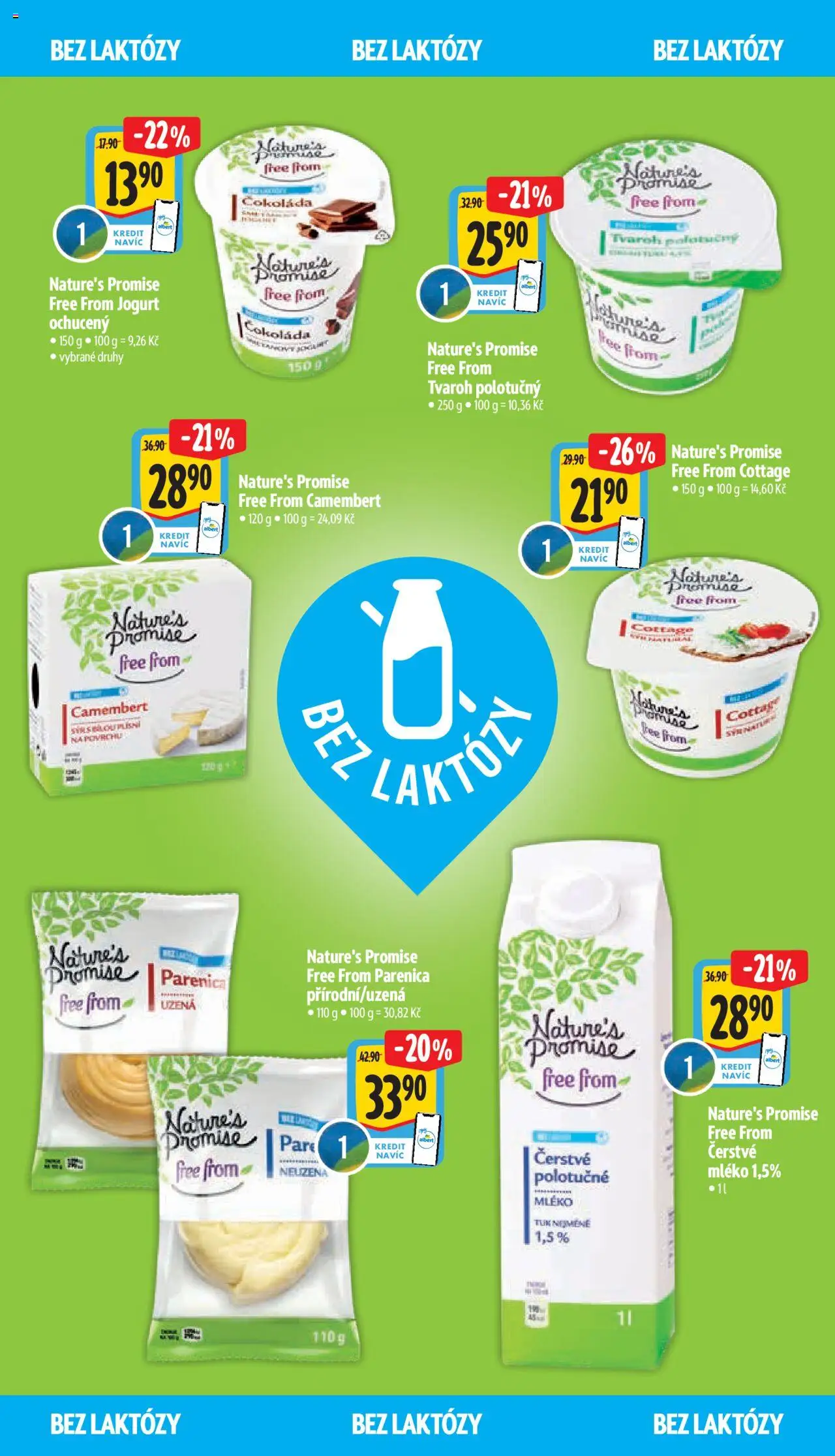 Albert leták - Supermarket - Česká Lípa od 06.08.2025 | Strana: 7 | Produkty: Parenica, Jogurt, Polotučné mléko, Cottage
