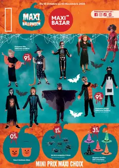 Maxi Bazar - Prévisualisation de Maxi Bazar catalogue Halloween valide à partir de 15.10.2025