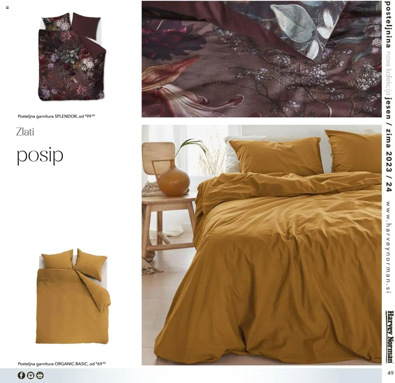 Harvey Norman katalog posteljnina jesen zima │ velja od 01.10.2023 | Stran: 49 | Izdelki: Posteljnina