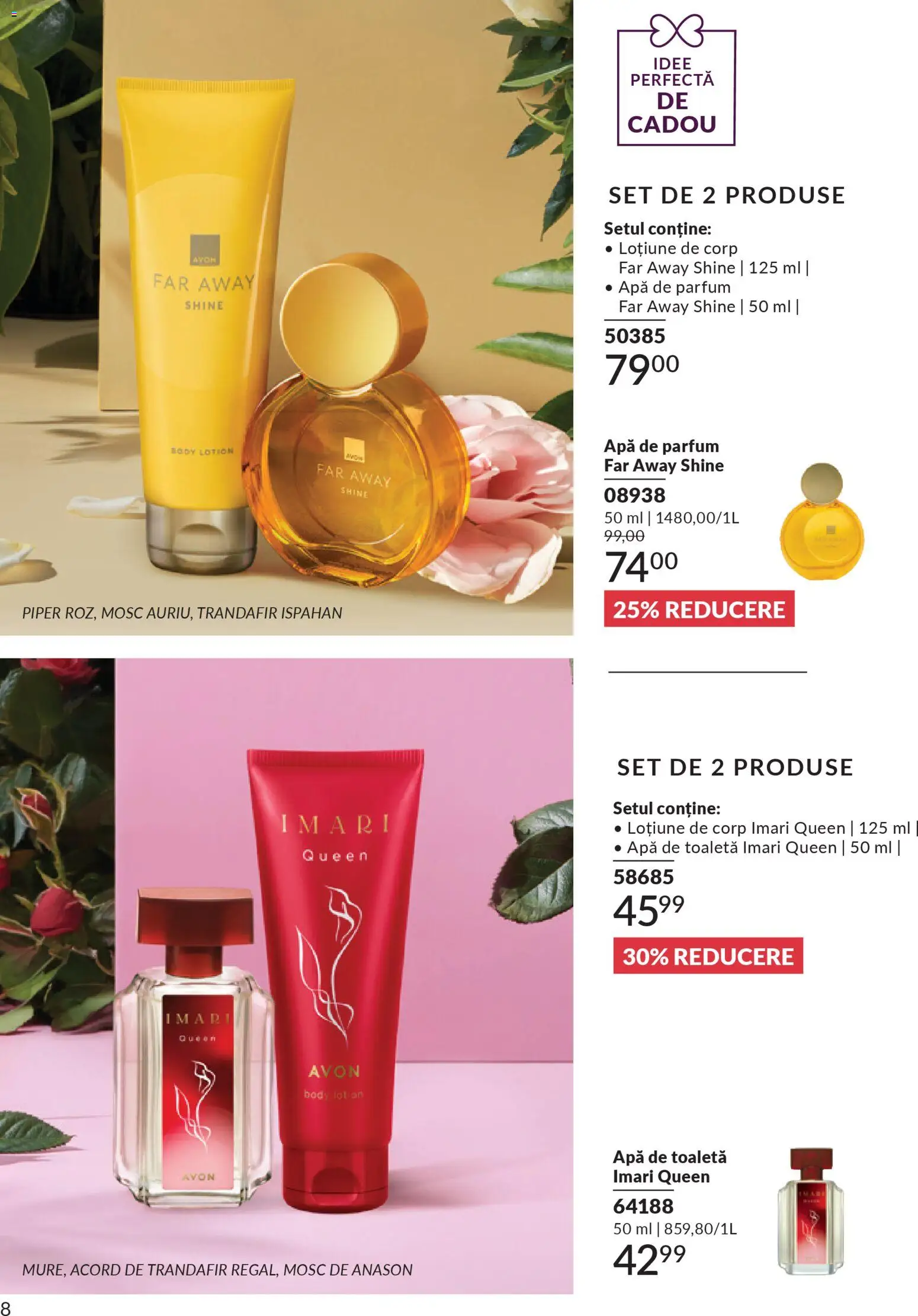 Noul catalog Avon – valabil de la 01.03.2026 | Pagină: 190 | Produse: Trandafir, Body, Toaletă, Apă