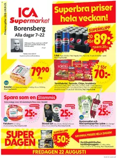 ICA Supermarket - Borensberg - Förhandsvisning av reklamblad från butik ICA Supermarket aktuell från 18.08.2025