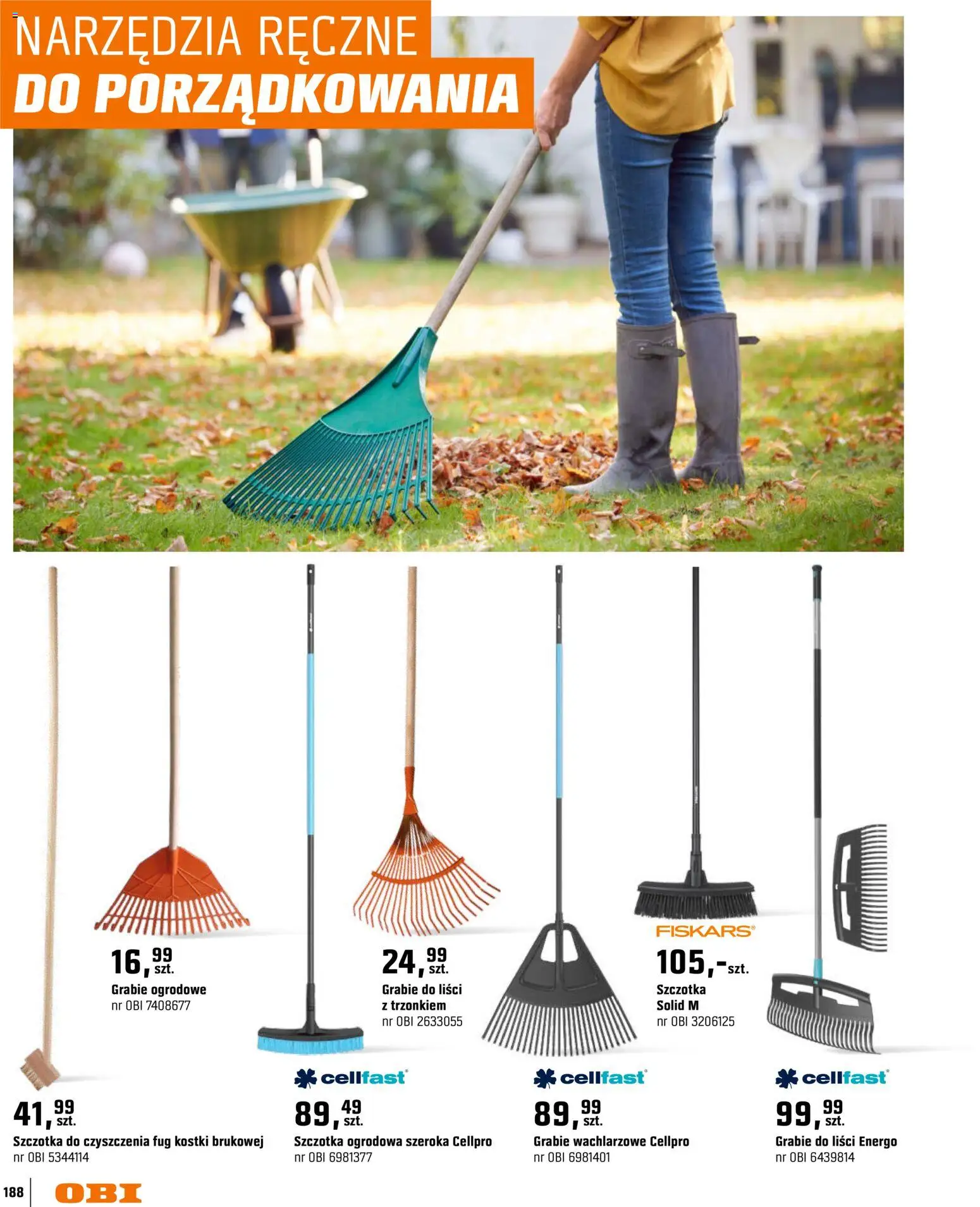 OBI gazetka - Ogród od 11.03.2026 | Strona: 188 | Produkty: Szczotka