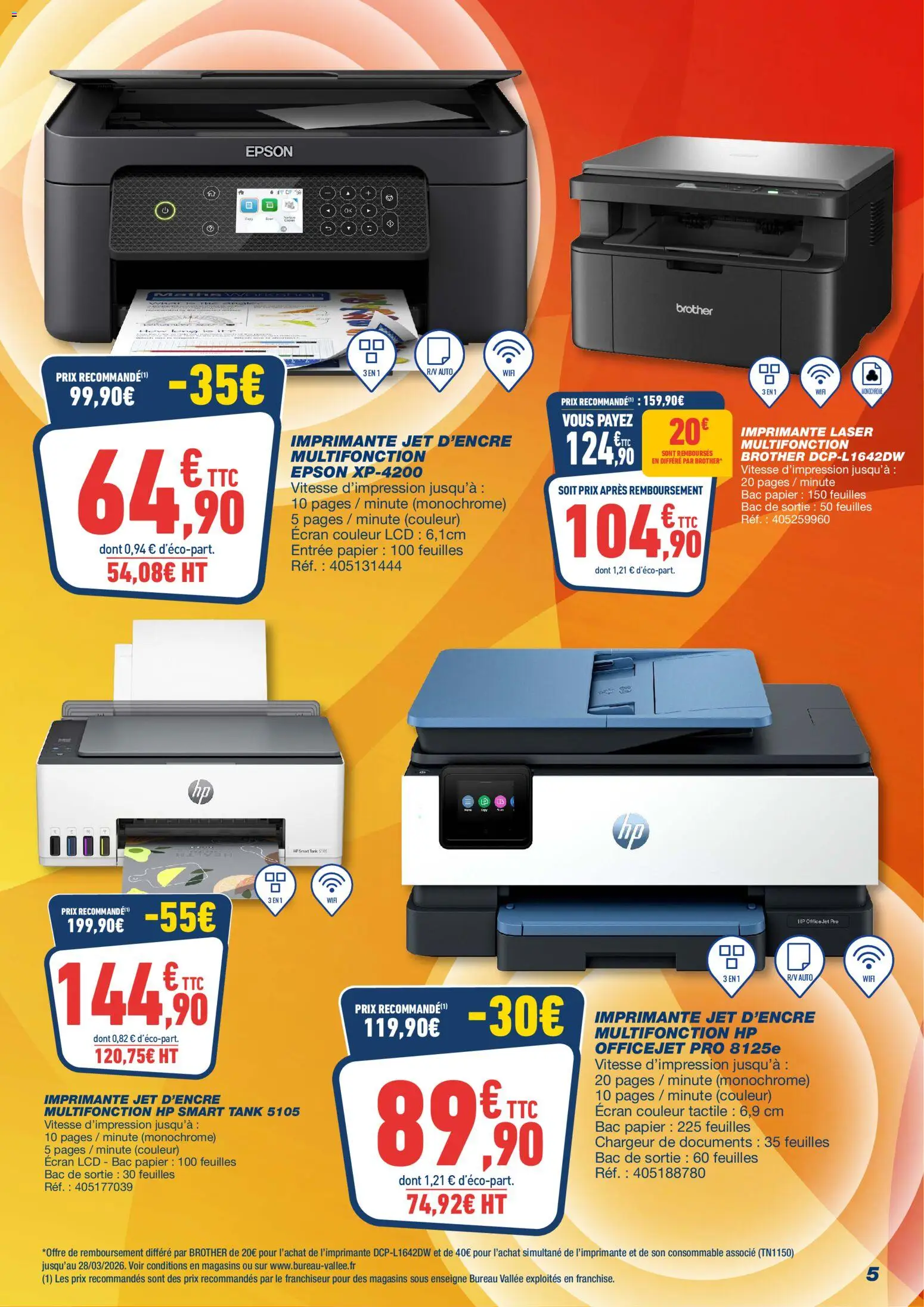 {H1} | Page: 5 | Produits: Imprimante, Bureau