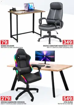 Pogląd oferty "Merkury Market Gazetka - Meble, Wypoczynki, Materace" - ważna od 01.10.2025 | Strona: 17 | Produkty: Stół, Krzesło, Biurko