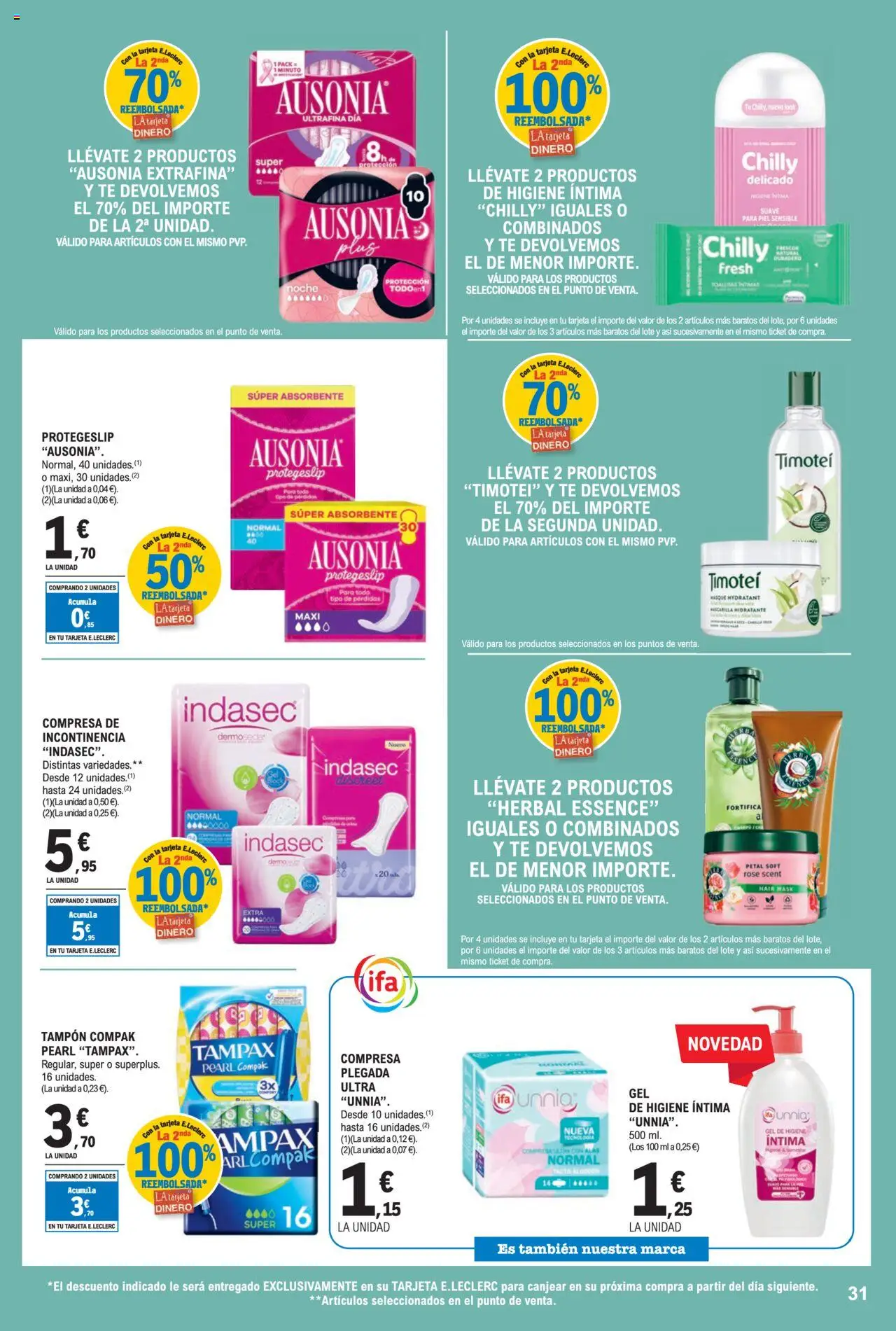 E.Leclerc folleto │ válido desde el 30.07.2025 | Página: 31 | Productos: Βαλσάμικο ξύδι, Té