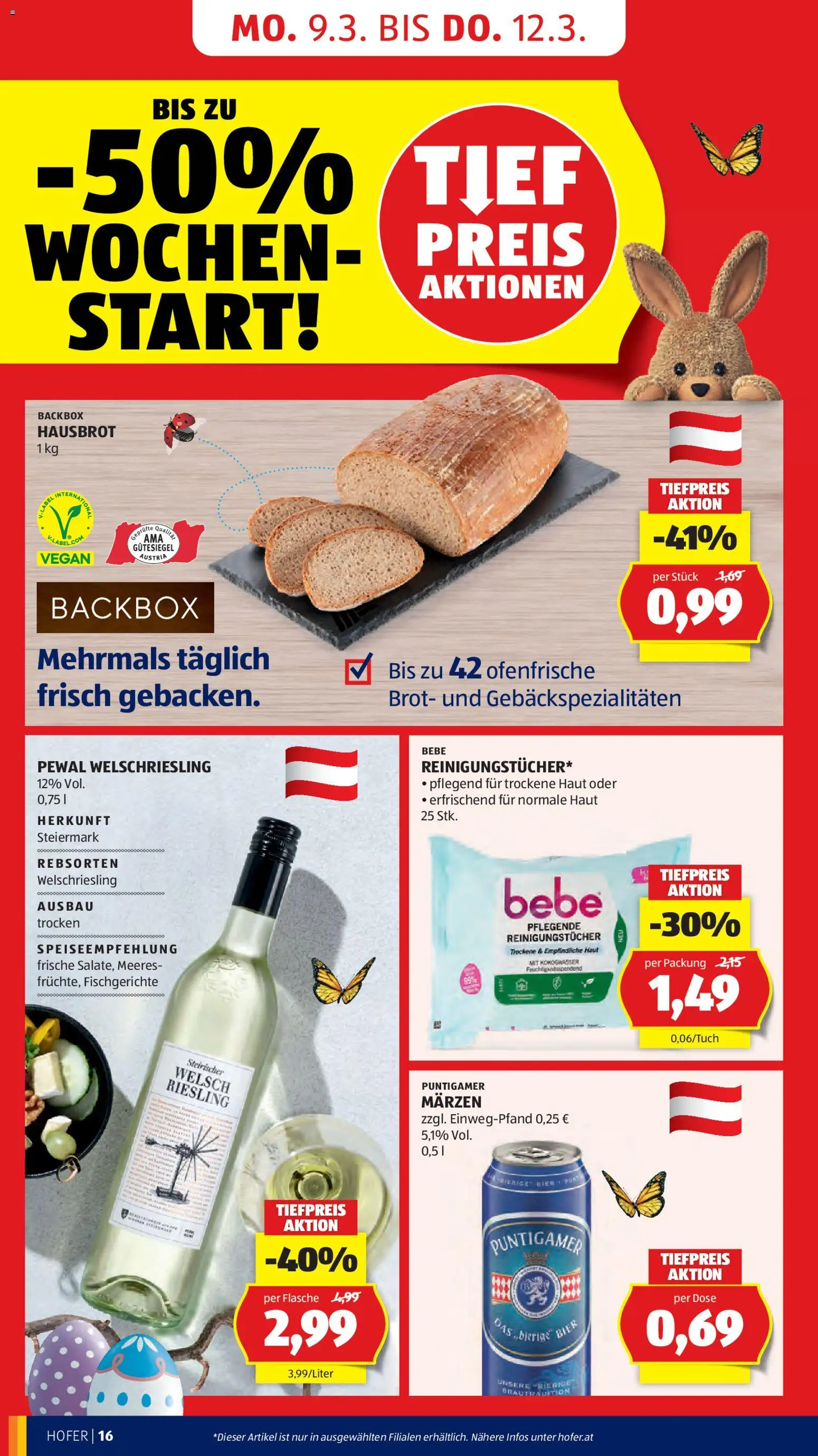 Hofer AT akciós ujság - amely érvényes a következő dátumtól: 06.03.2026 | Oldal: 20 | Termékek: Vegán