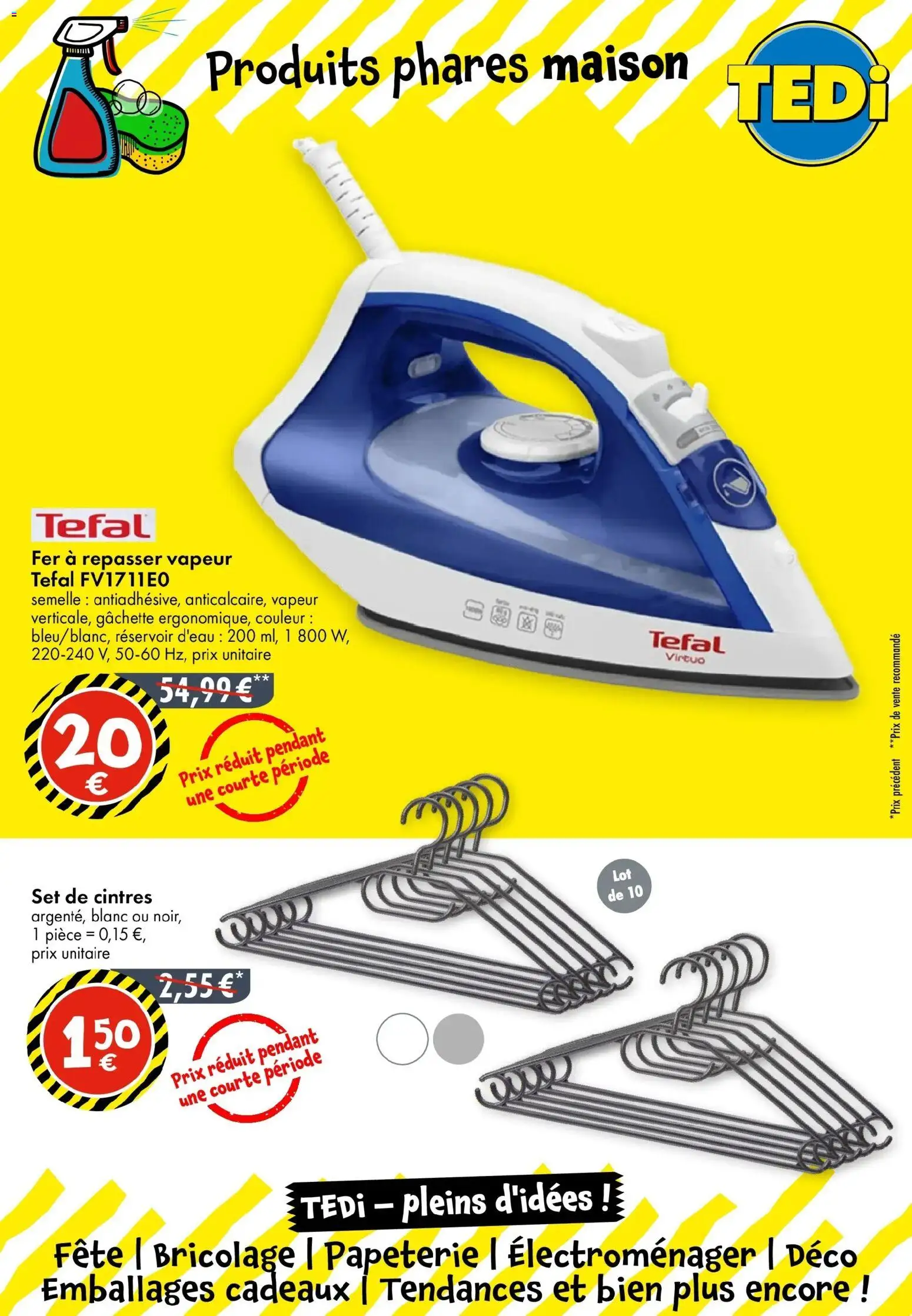 {H1} | Page: 9 | Produits: Fer à repasser, Réservoir d'eau, Tefal