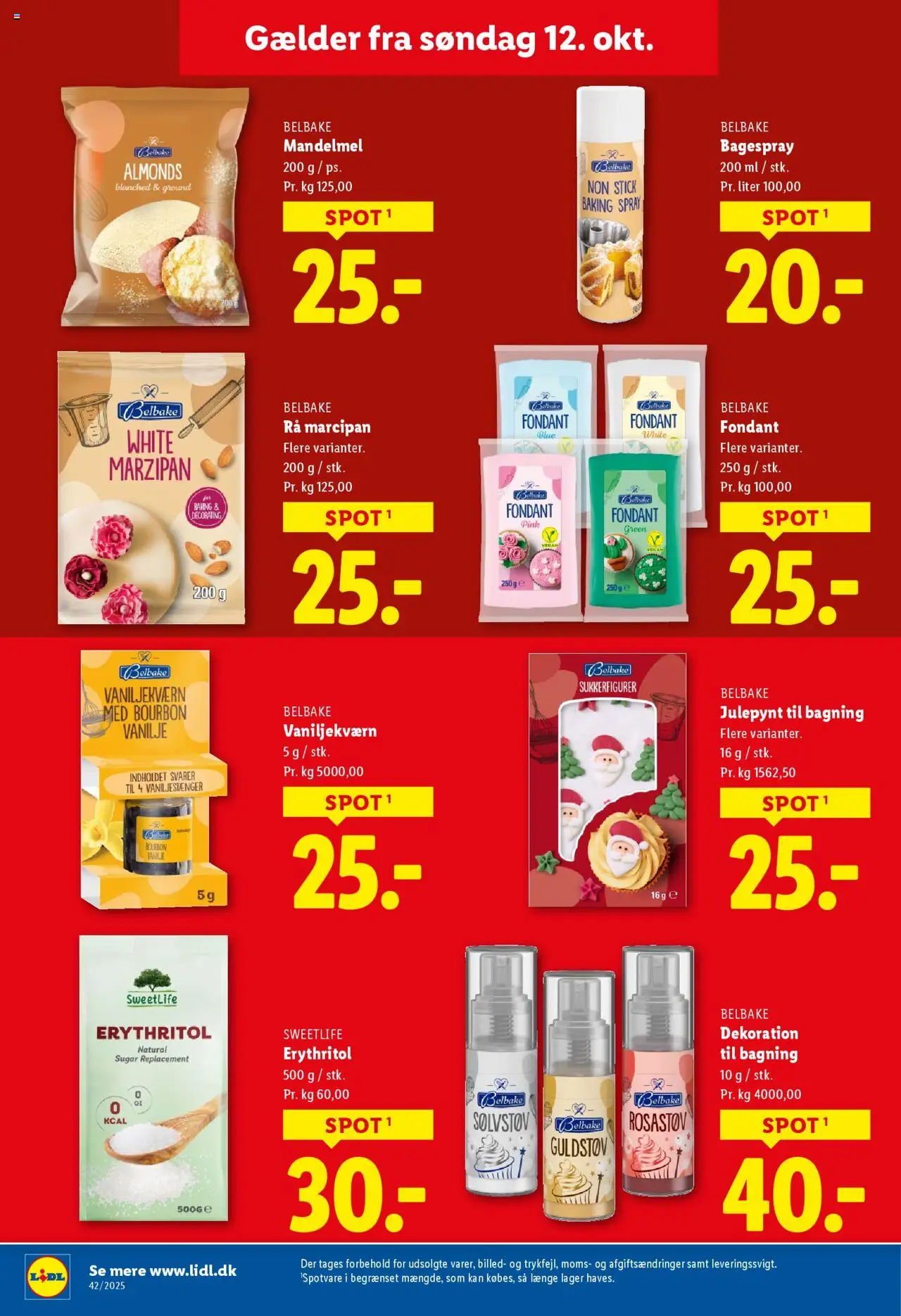 Lidl tilbudsavis – gyldig fra 12.10.2025 | Side: 9 | Produkter: Vaniljestænger, Bourbon, Marcipan, Søm
