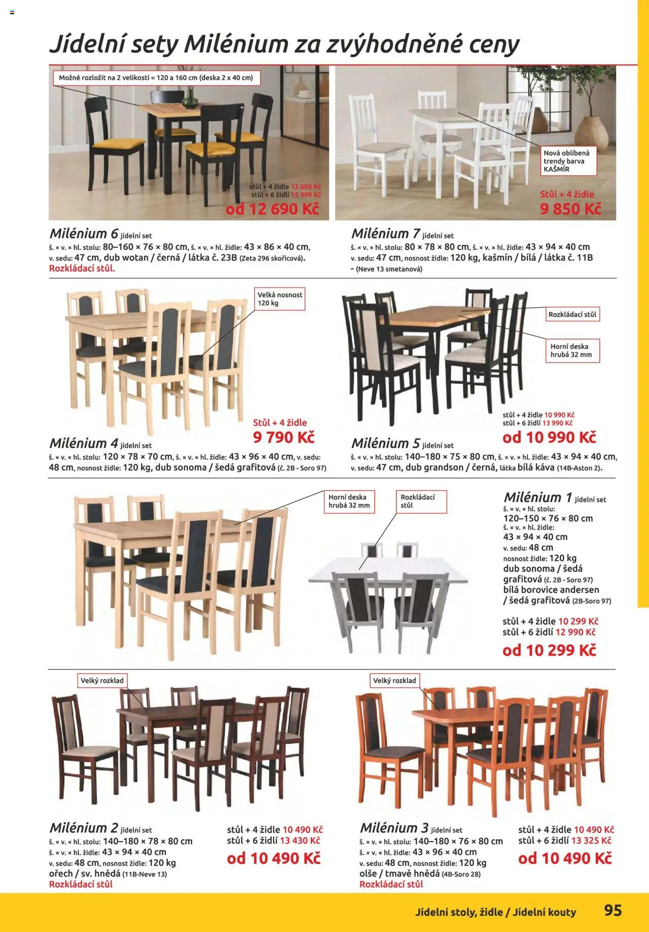 ORFA nábytek katalog 2025-2026 od 01.10.2025 | Strana: 95 | Produkty: Káva, Jídelní set, Stůl, Židle