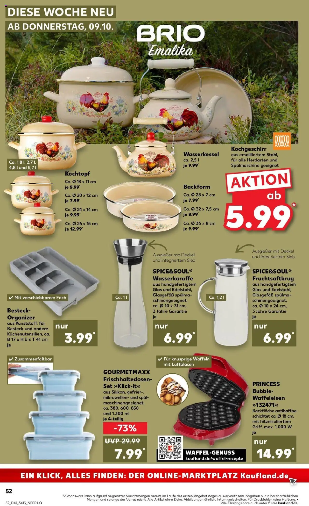 Kaufland prospekt Blankenfelde-Mahlow	 – gültig ab 13.10.2025 | Seite: 52 | Produkte: Waffeln, Waffeleisen