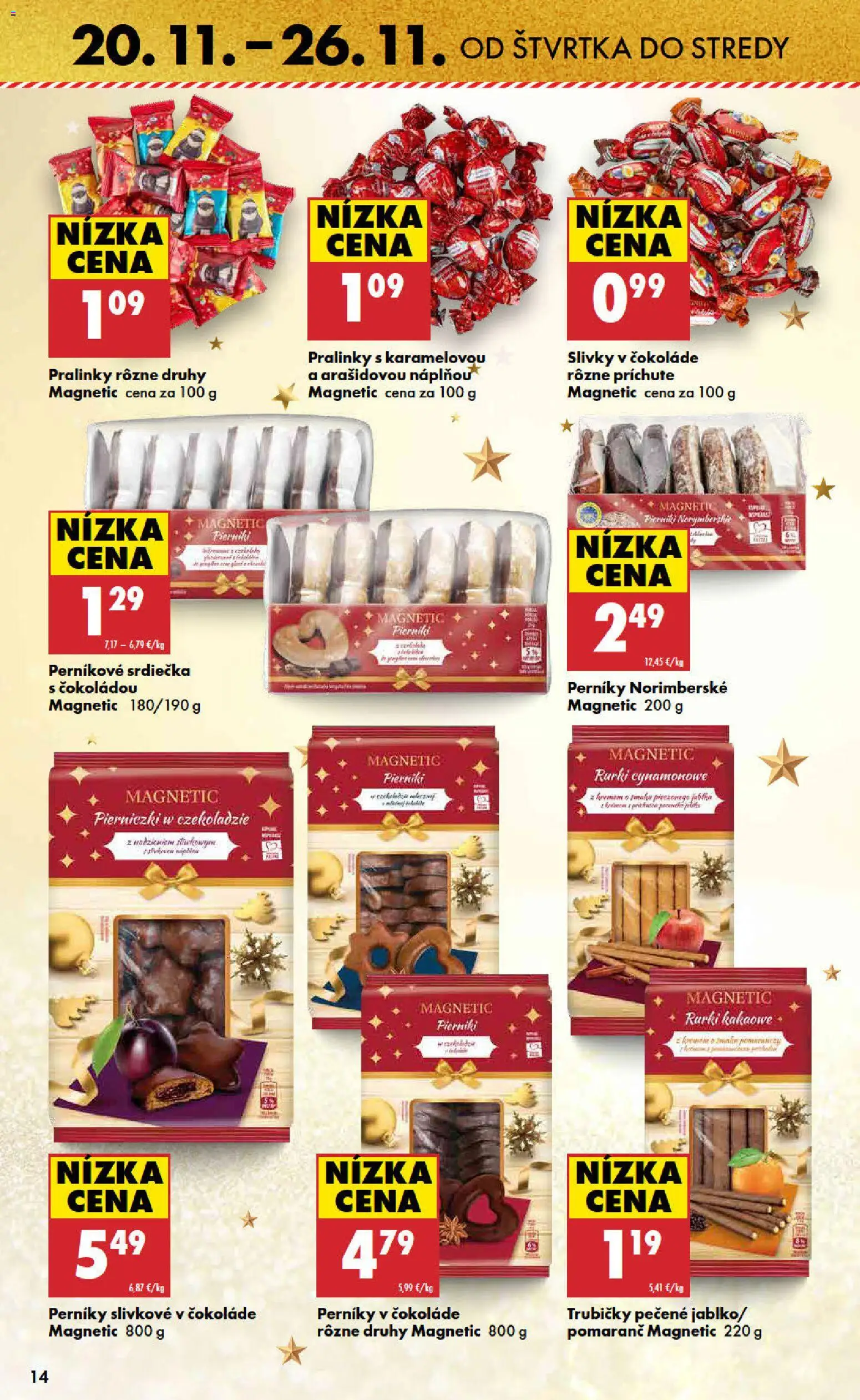 Nové Biedronka akcie – leták je platný od 20.11.2025 | Strana: 14 | Produkty: Slivky