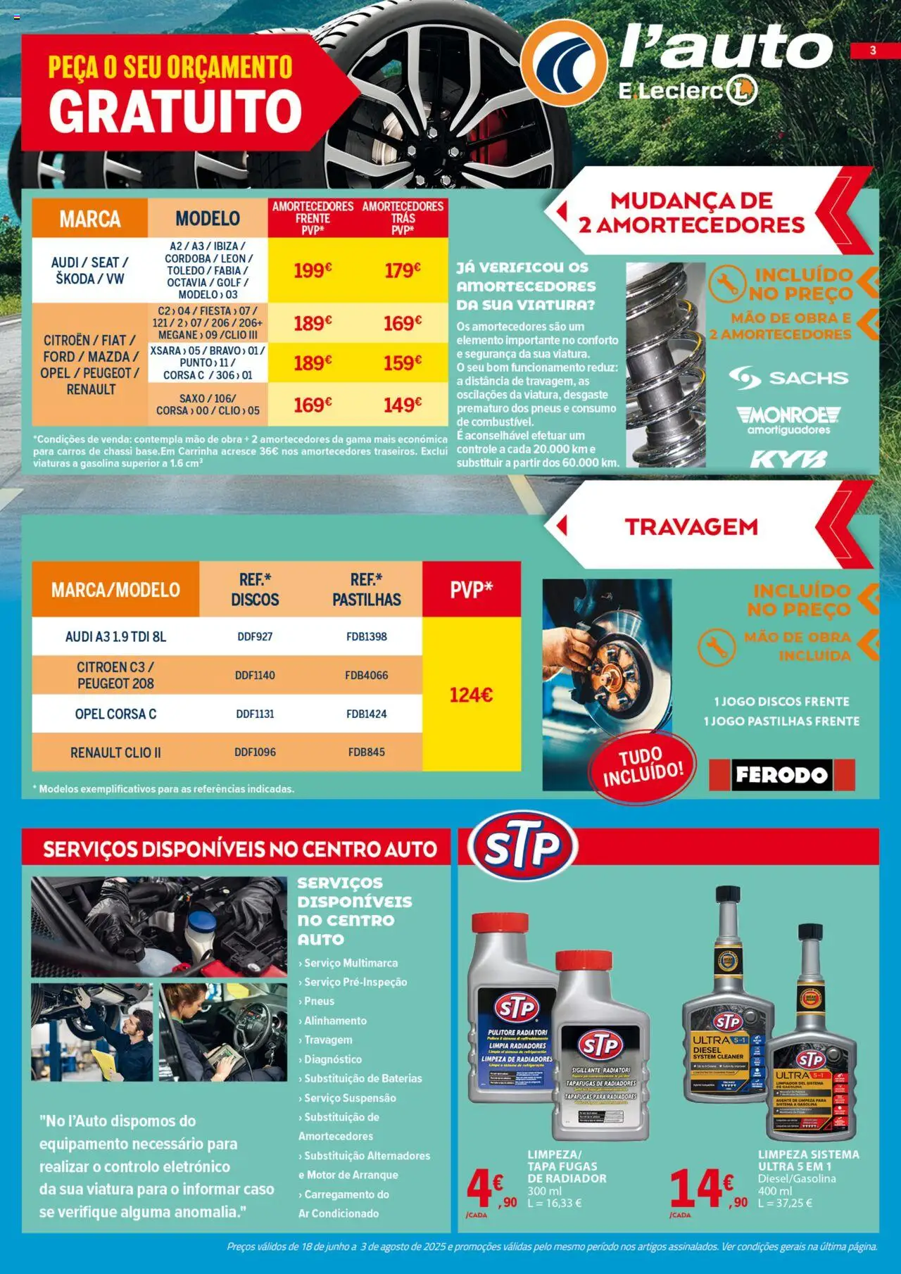 E.Leclerc - Folheto Auto │ válido de 18.06.2025 | Página: 3 | Produtos: Suspensão, Ar condicionado, Radiador