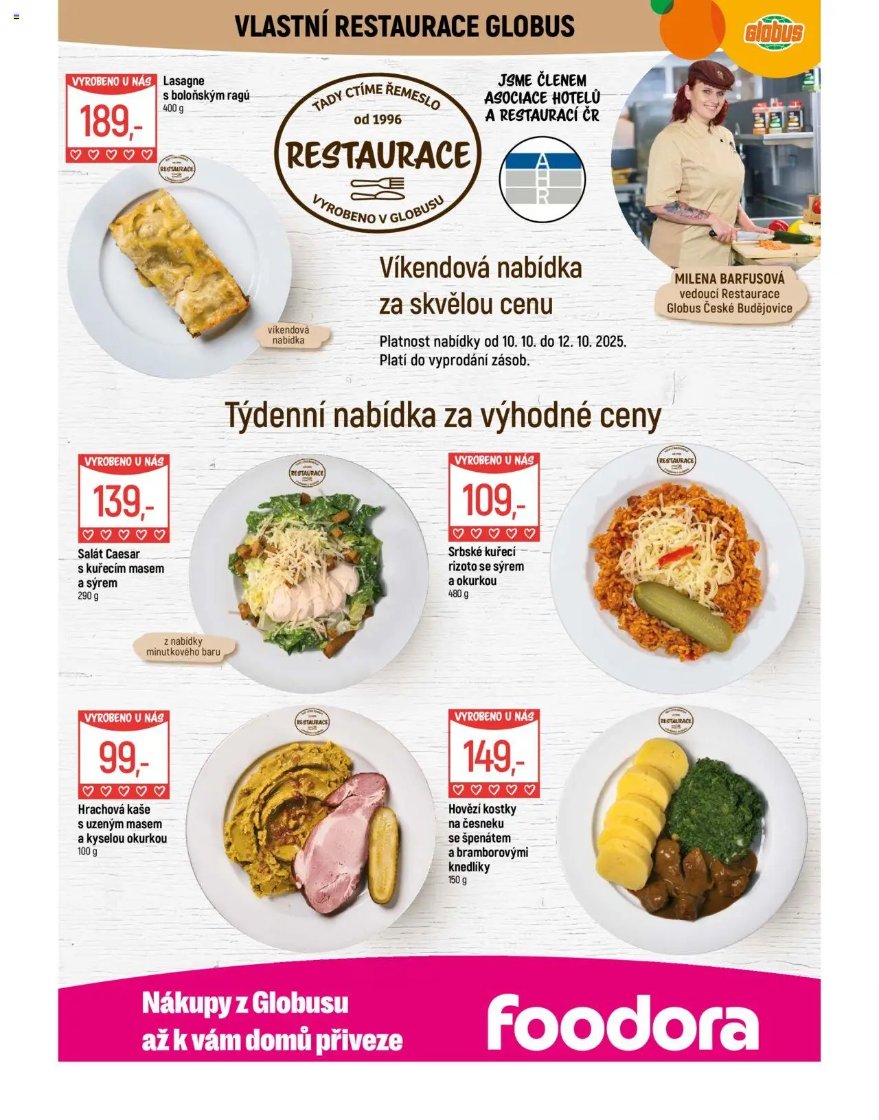 Globus leták - České Budějovice od 08.10.2025 | Strana: 8 | Produkty: Hovězí, Globus, Rizoto, Kaše