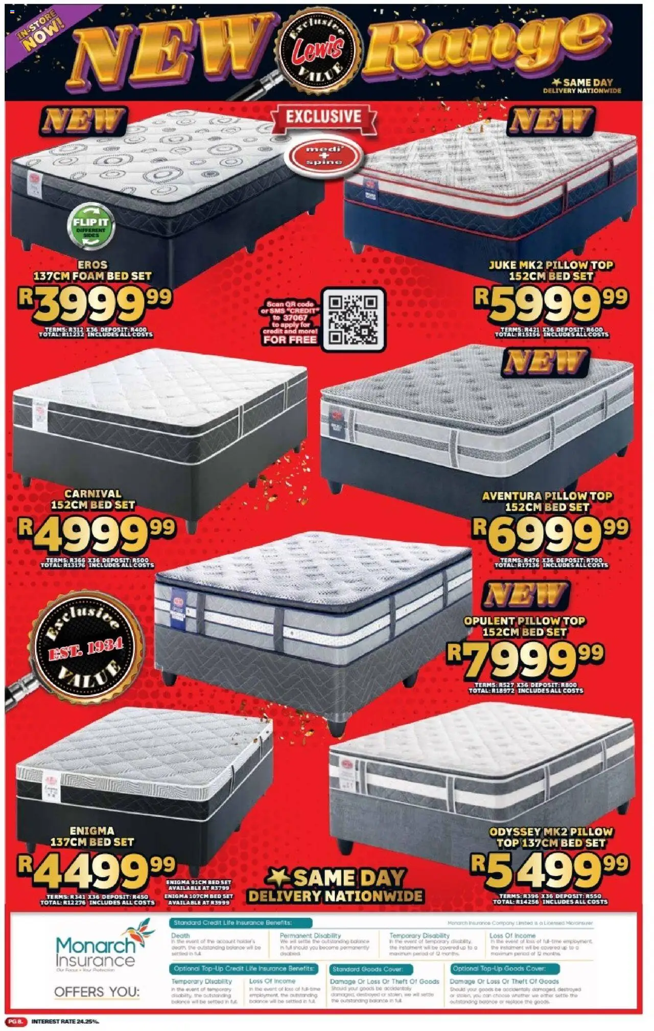 Lewis Stores Specials │ valid from 11.08.2025 | Page: 8 | Products: Cover, Bed, Pillow, Foam