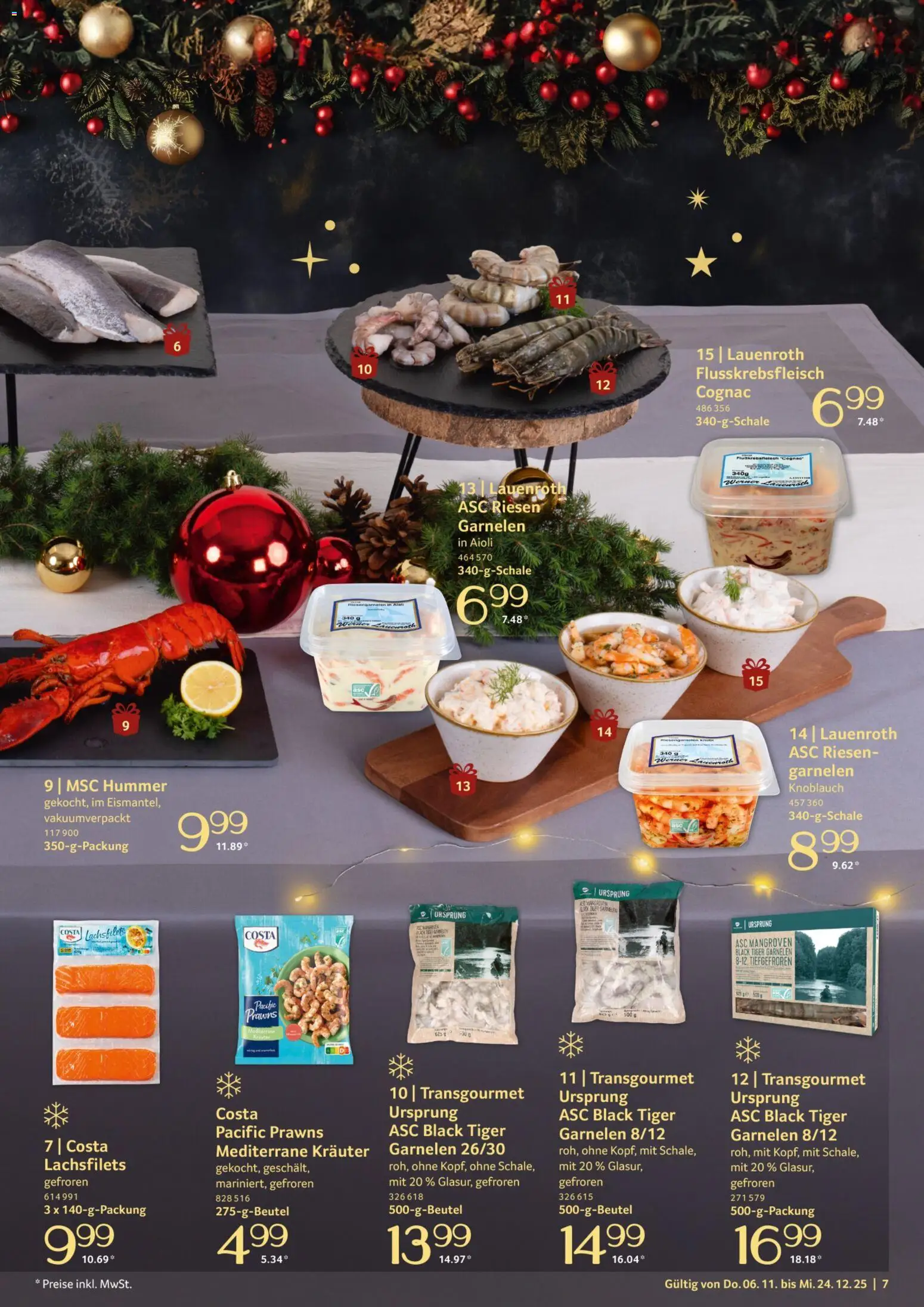 Selgros Genussmomente – gültig ab 06.10.2025 | Seite: 7 | Produkte: Garnelen, Knoblauch, Tiger garnelen