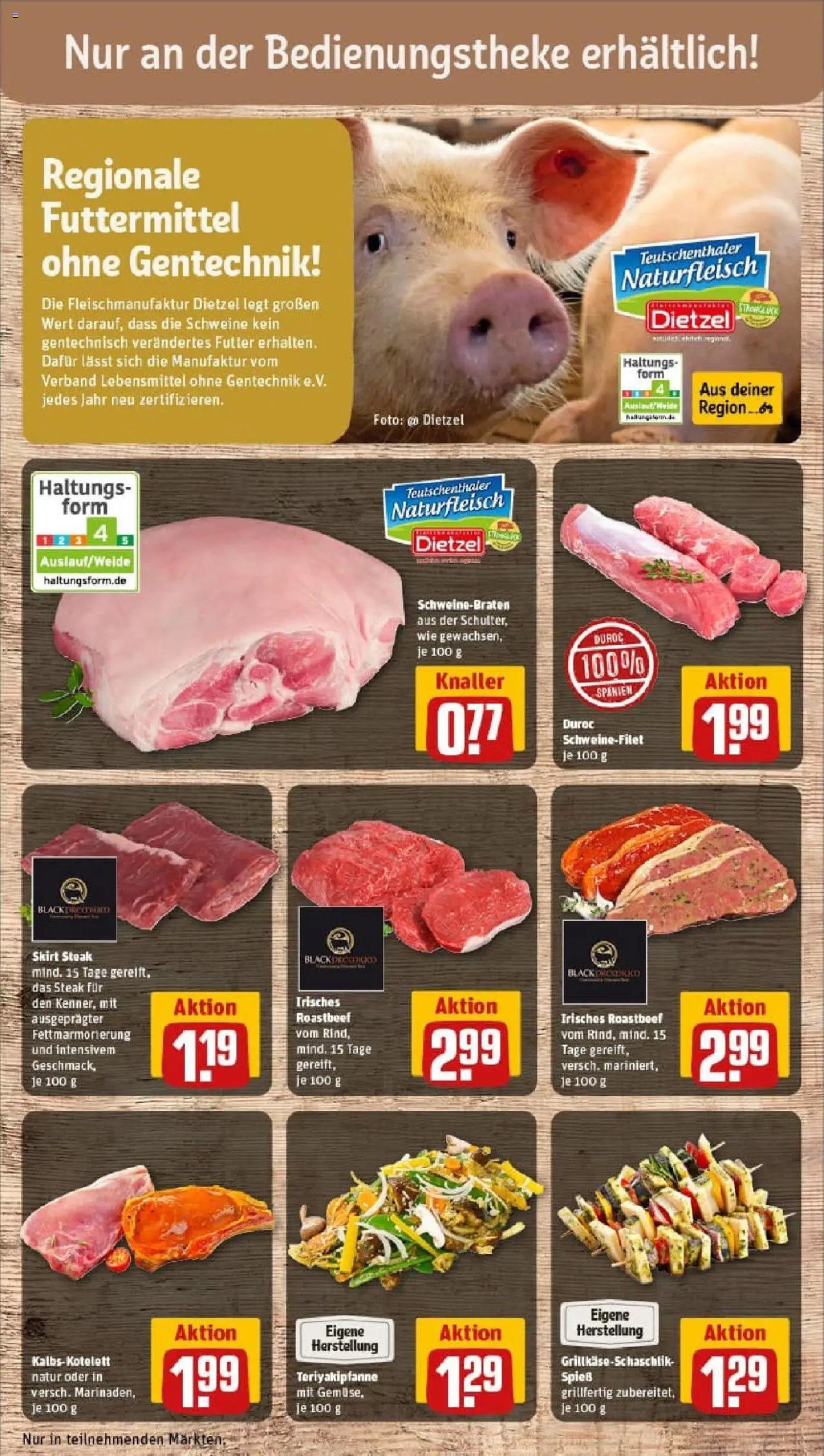 Rewe prospekt Halle (Saale) / Giebichenstein	 - gültig ab dem 13.07.2025 | Seite: 10 | Produkte: Roastbeef, Schweinefilet, Steak