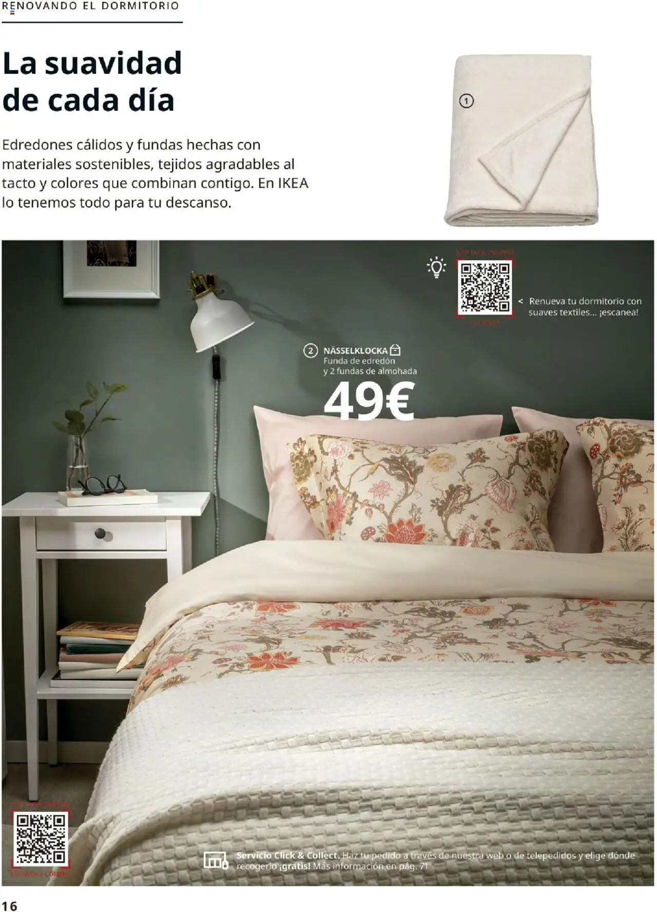 Catálogo IKEA Accesorios y decoración │ válido desde el 04.02.2025 | Página: 16 | Productos: Edredón, Funda, Almohada