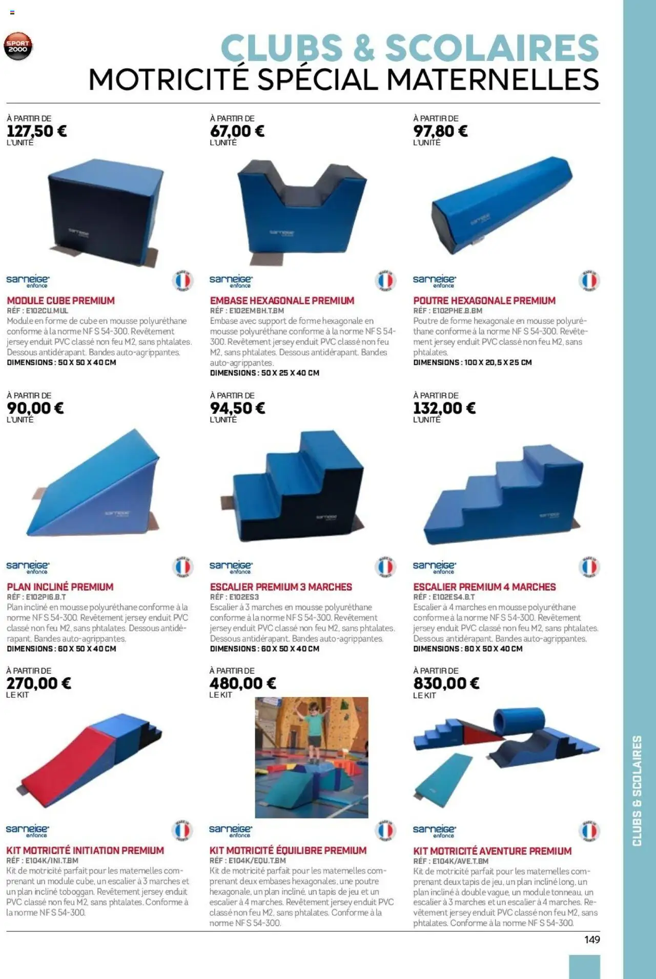 {H1} | Page: 149 | Produits: Mousse, Tapis