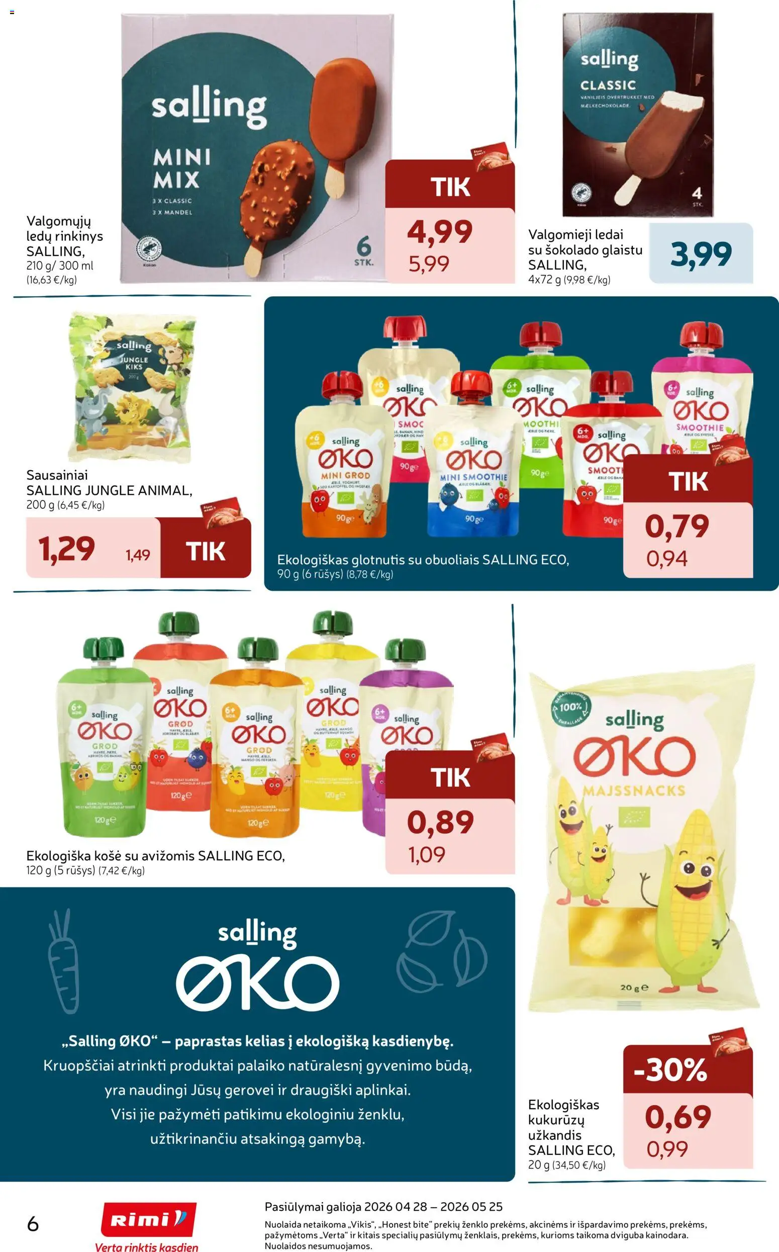 Rimi akcijos nuo 28.04.2026 | Puslapis: 6 | Prekių: Keptuvė, Ploviklis