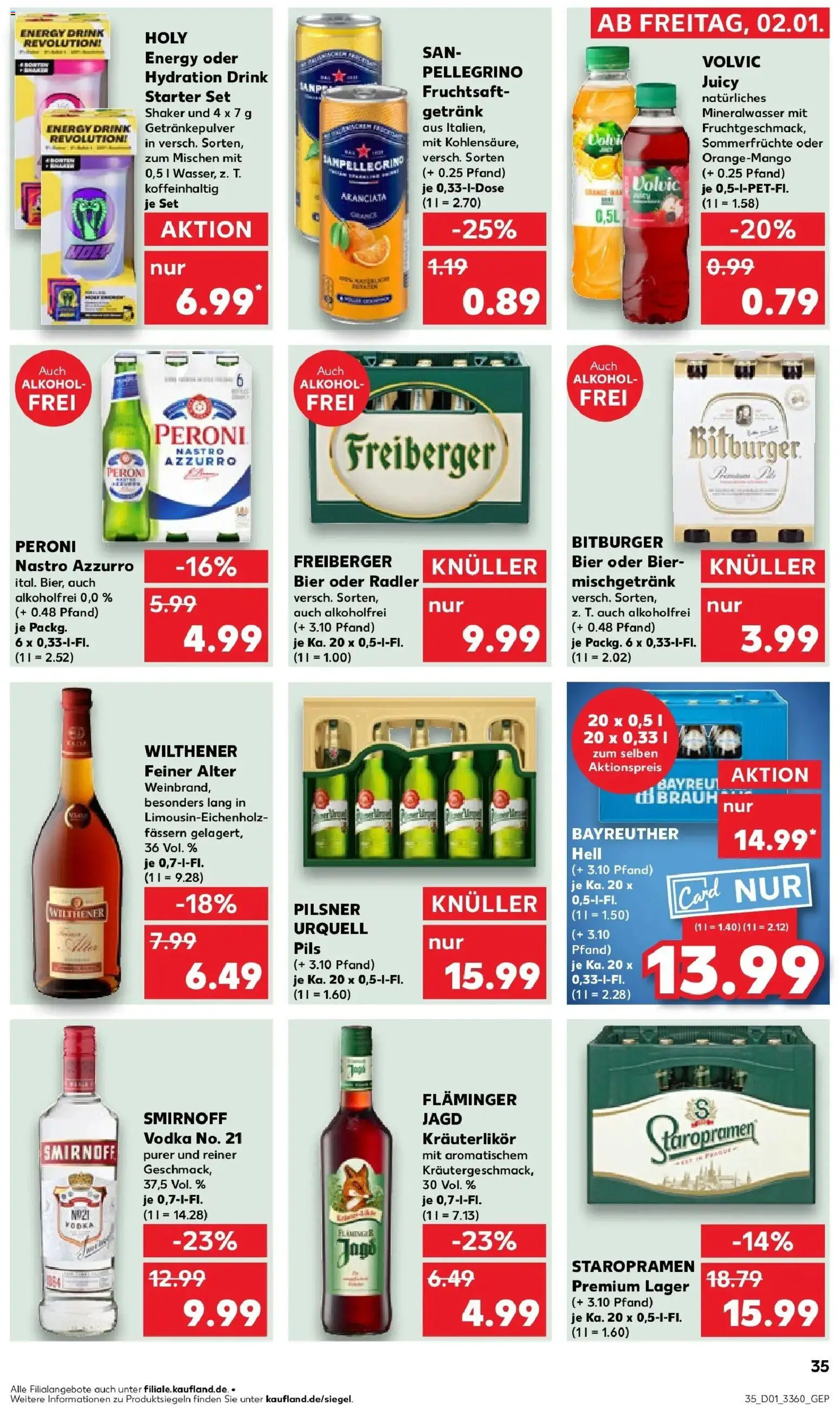 Kaufland prospekt Zeulenroda	 – gültig ab 05.01.2026 | Seite: 41 | Produkte: Wilthener, Pils, Smirnoff, Fruchtsaft