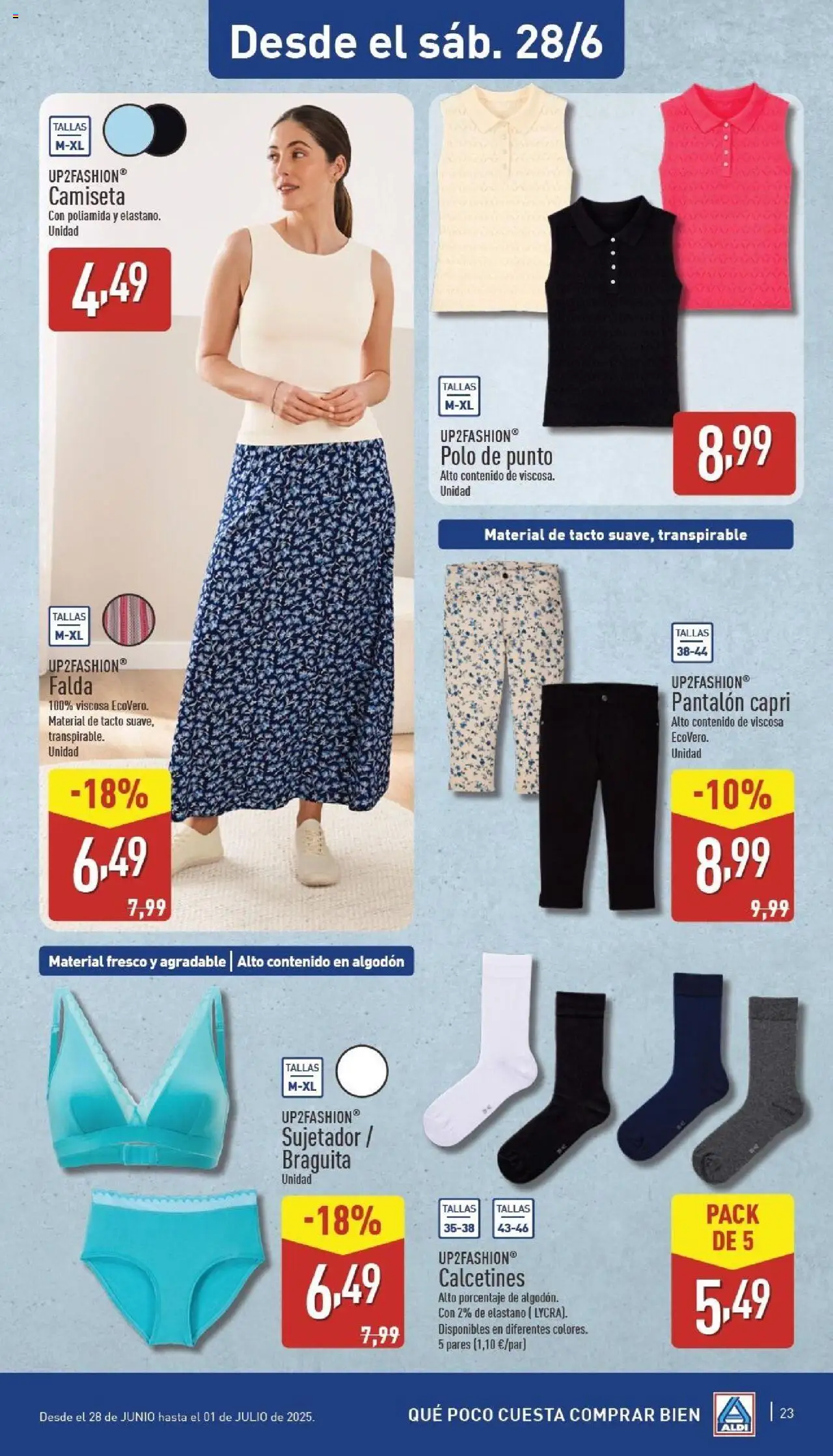 Aldi folleto Canarias │ válido desde el 23.06.2025 | Página: 23 | Productos: Pantalón capri