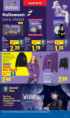 LIDL - Prévisualisation de Pyjama enfant, Pyjama enfant du 8/10 ans au 12/14 ans selon modèle. Ex. 100 % coton L'ensemble au choix valide à partir de 16.10.2025 | Page: 20