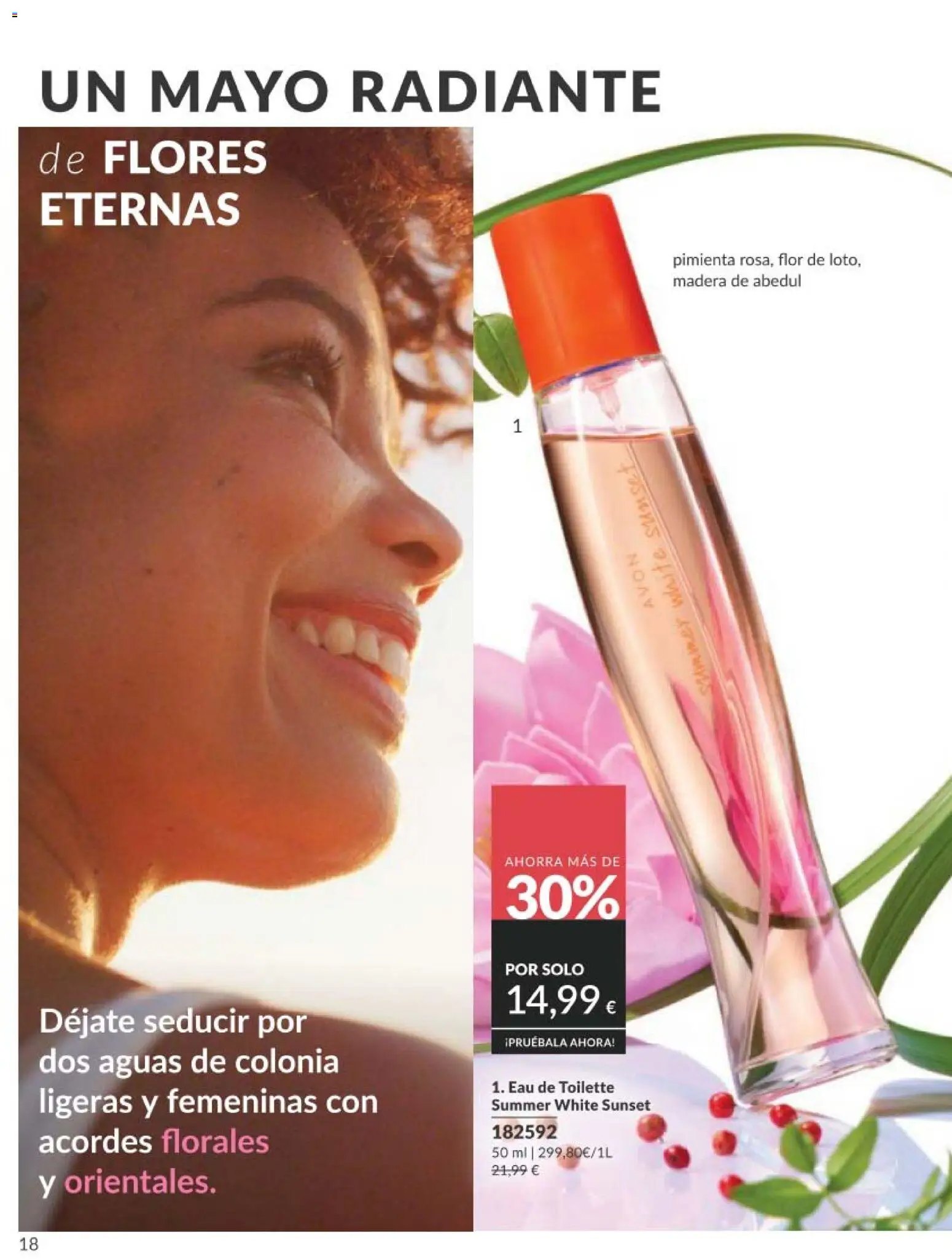 Catálogo AVON campaña 5 │ válido desde el 01.05.2026 | Página: 18 | Productos: Perfume, Eau de toilette, Colonia