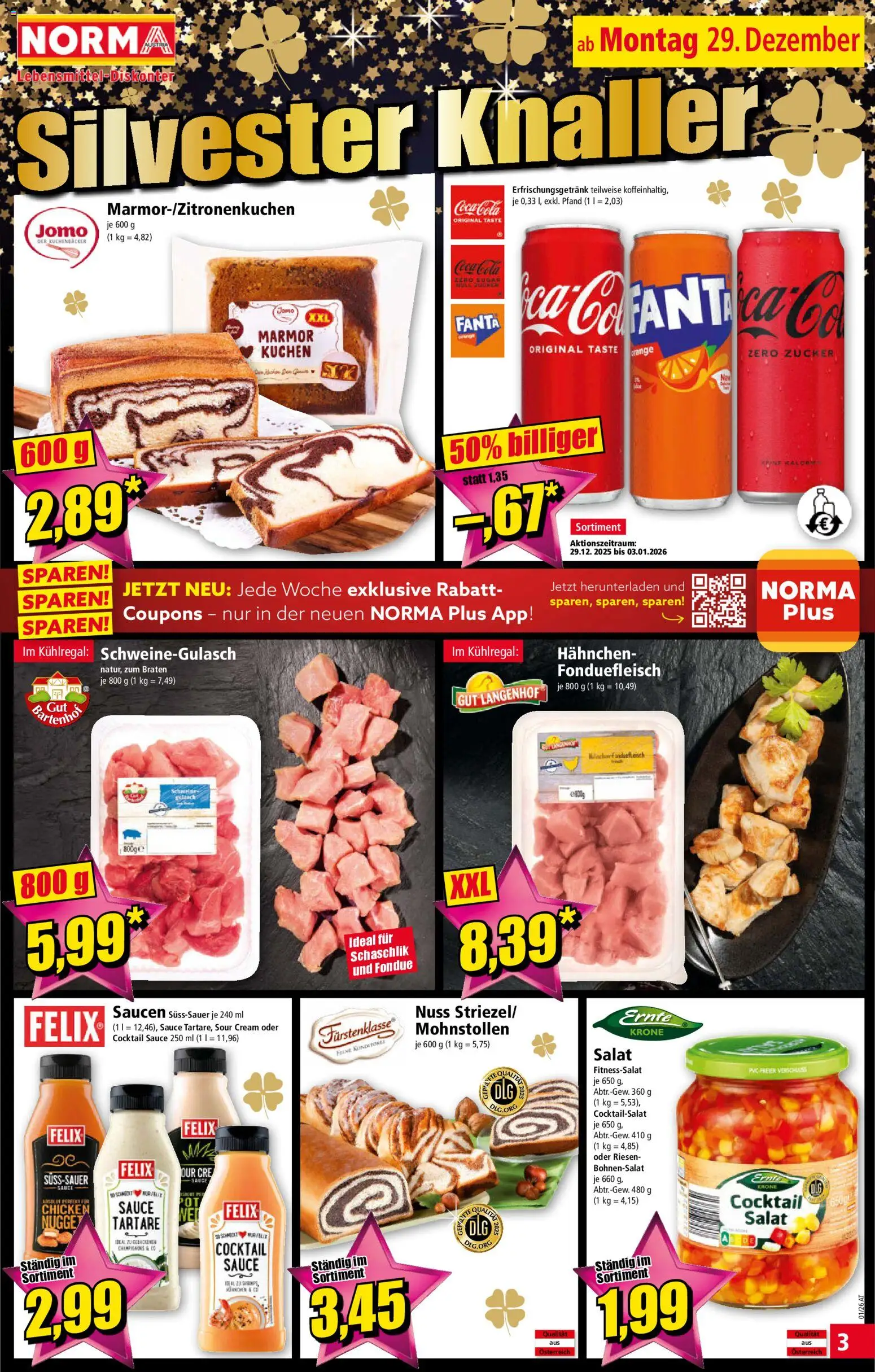 Norma - Angebote für die Woche ab Montag, 29.12 gültig ab 29.12.2025 | Seite: 1 | Produkte: Salat, Zucker