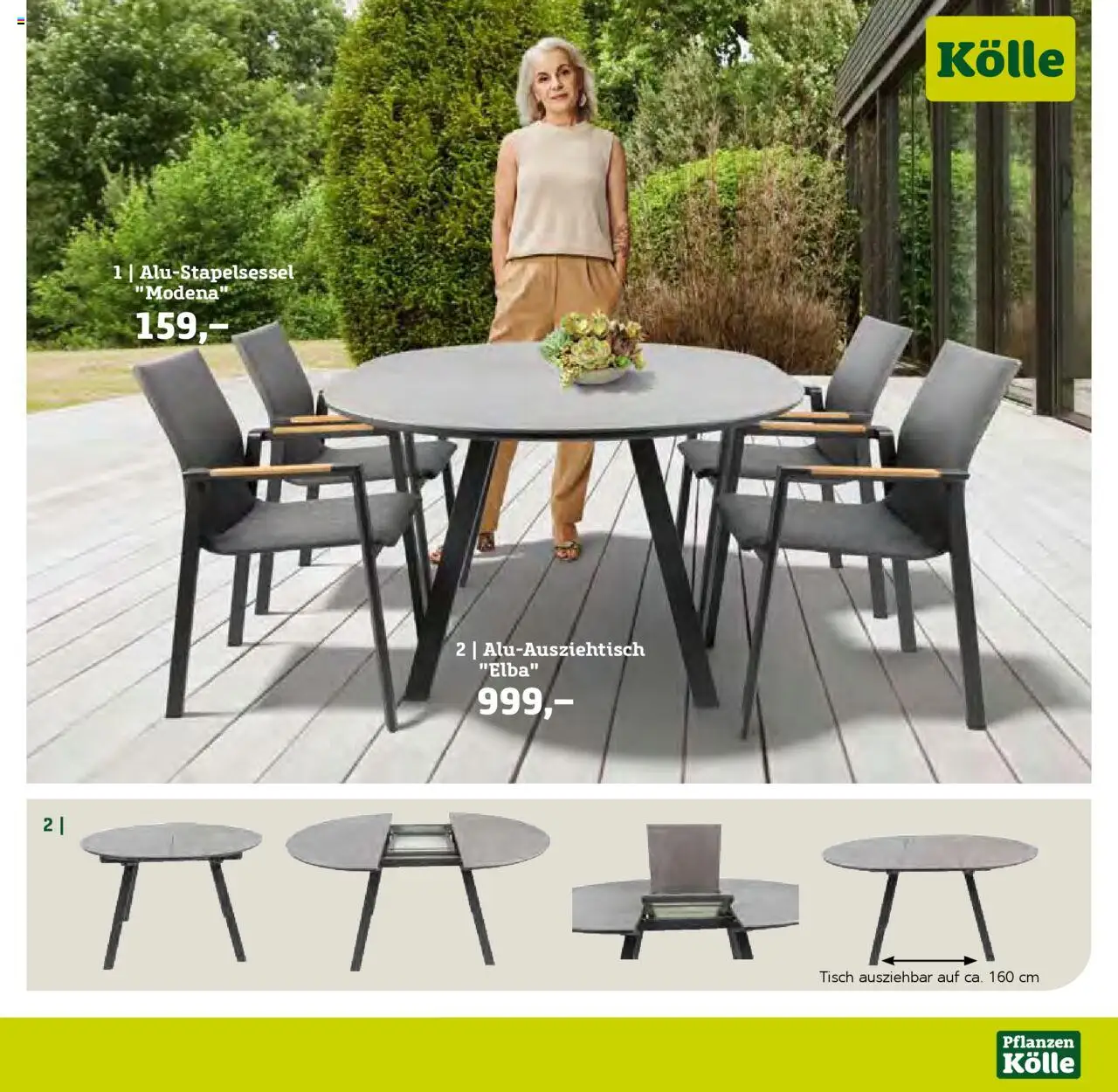 Pflanzen-Kölle Gartenmöbel Katalog 2025 – gültig ab 22.01.2025 | Seite: 19 | Produkte: Tisch