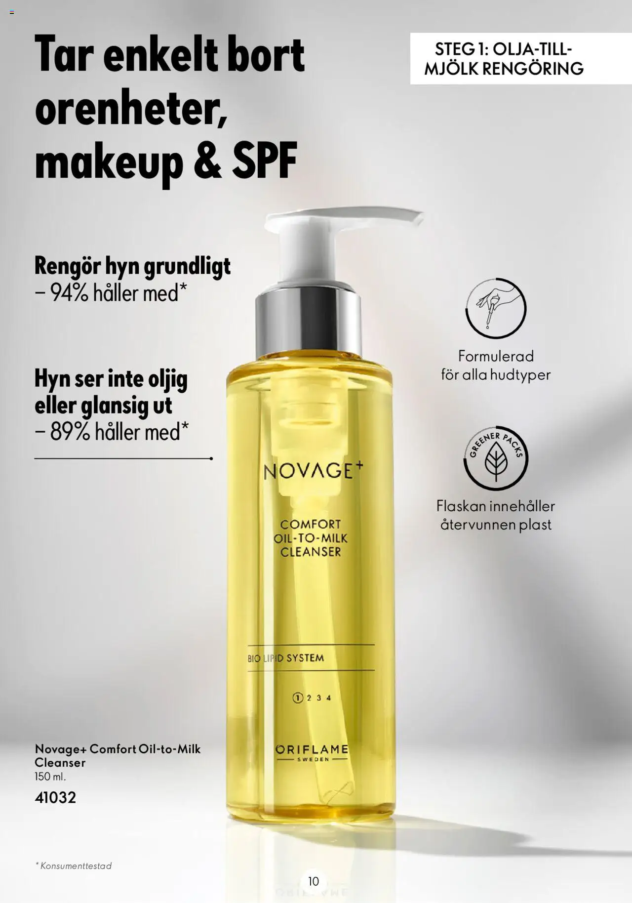 Oriflame reklamblad aktuell från 23.11.2023 | Sida: 10 | Produkter: Mjölk