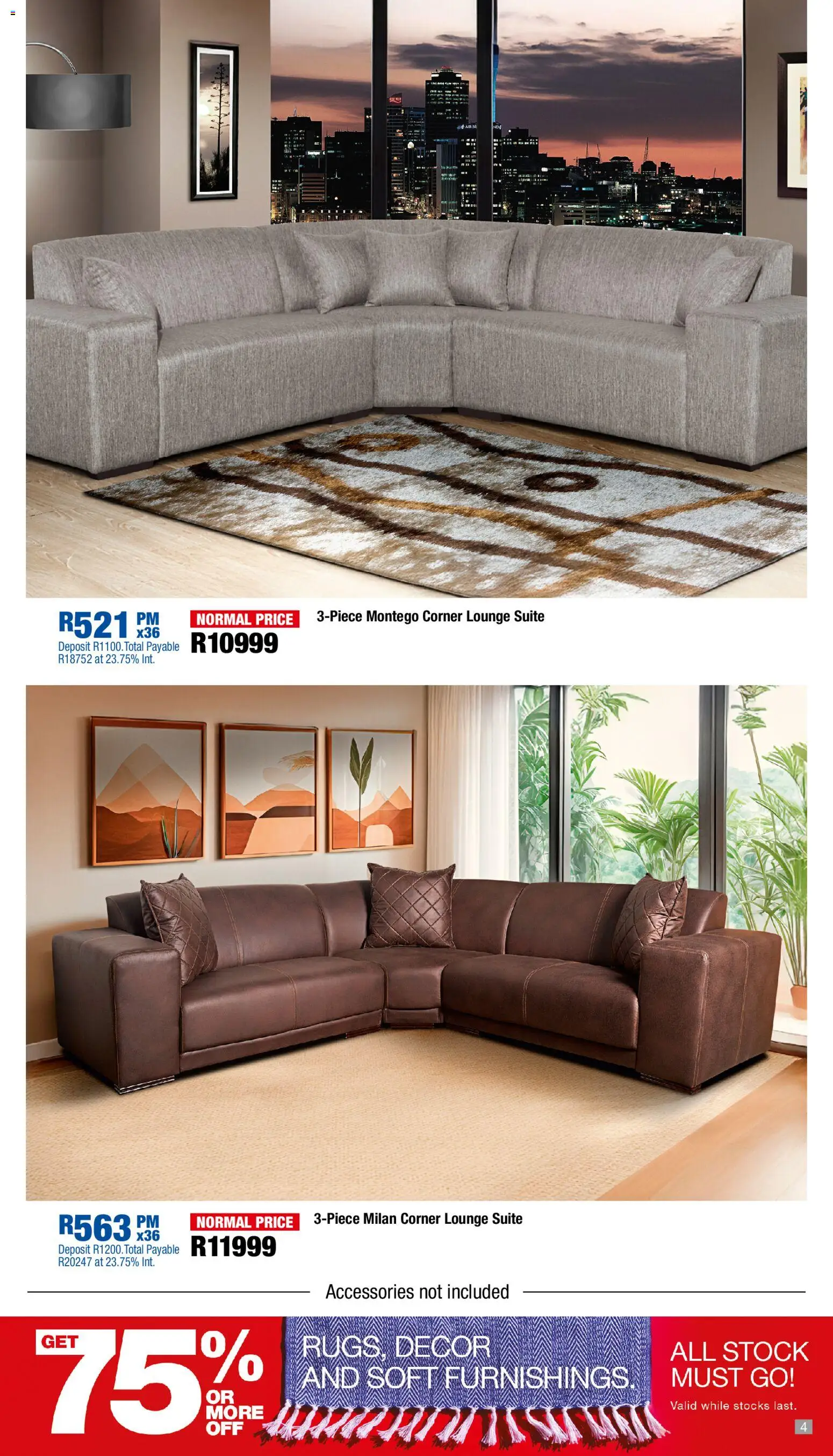 New OK Furniture catalogue – valid from 23.03.2026 | Page: 4 | Products: Lounge suite, Stock