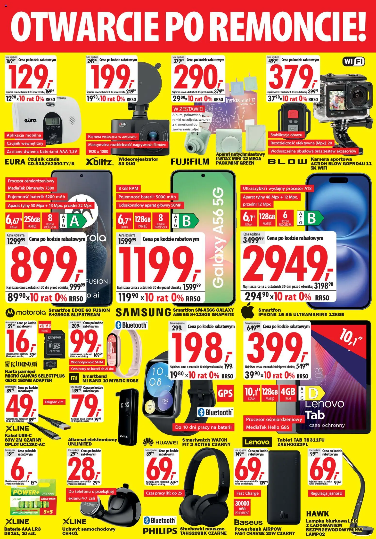 Mediaexpert Gazetka - Otwarcie po remoncie Kościan od 19.02.2026 | Strona: 4 | Produkty: Karta, Kabel, Adapter, Baterie