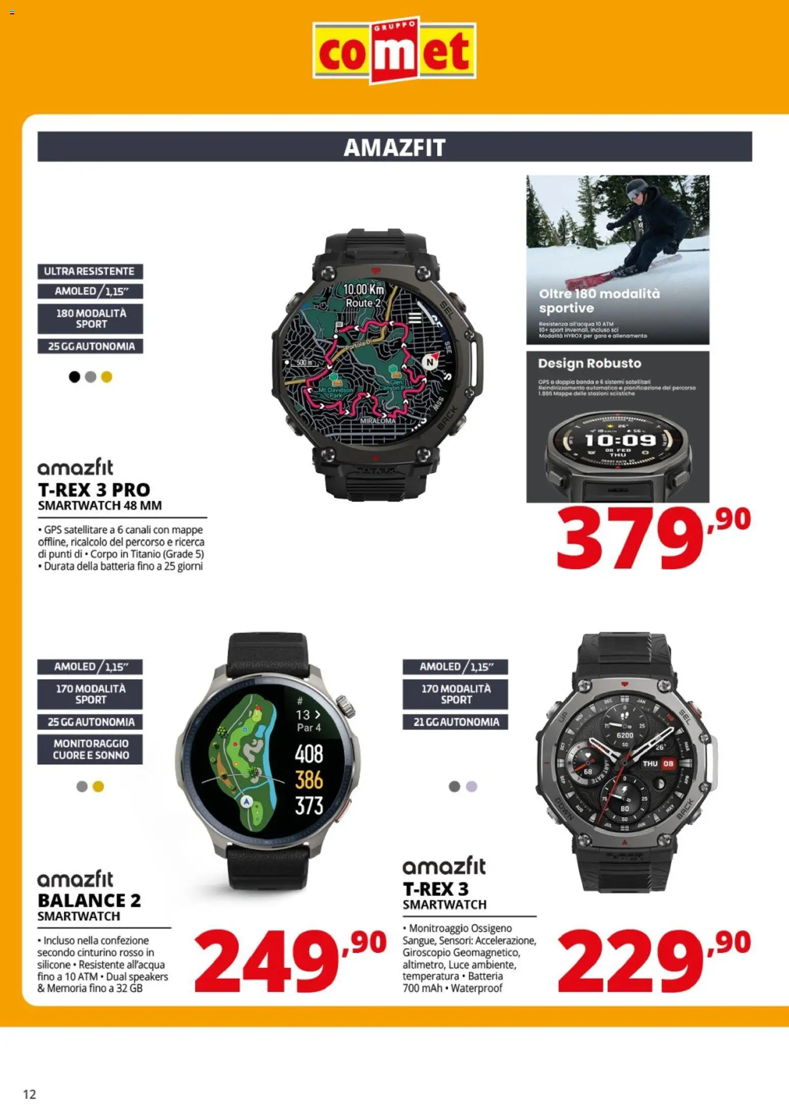 Volantino Comet del 06.03.2026 | Pagina: 12 | Prodotti: Satellitare, Smartwatch, Batteria