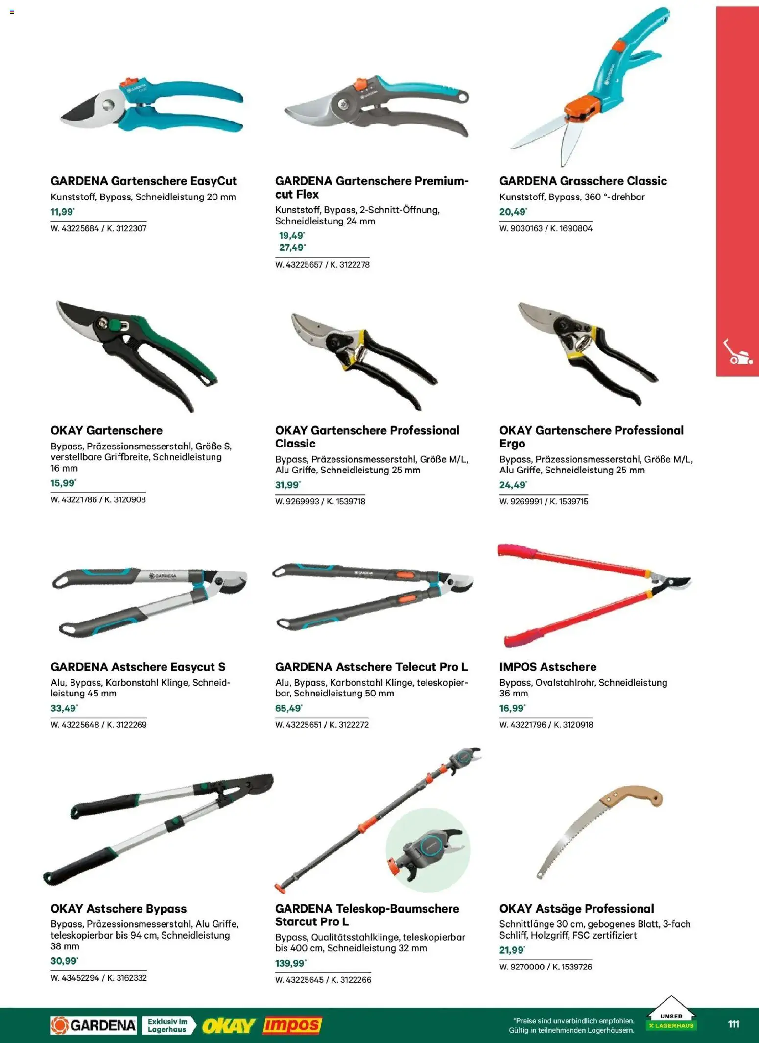 Lagerhaus Garten & Freizeit Katalog 2026 gültig ab 01.03.2026 | Seite: 111