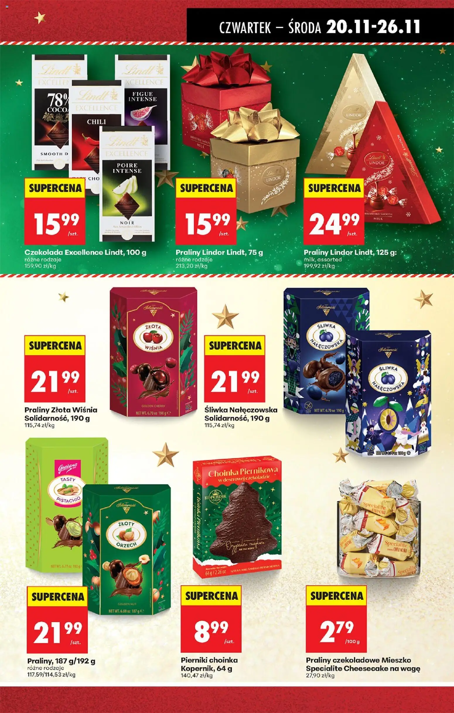 Biedronka gazetka - Oferta w tym tygodniu od 20.11.2025 | Strona: 45 | Produkty: Chili, Śliwka nałęczowska, Praliny, Czekolada