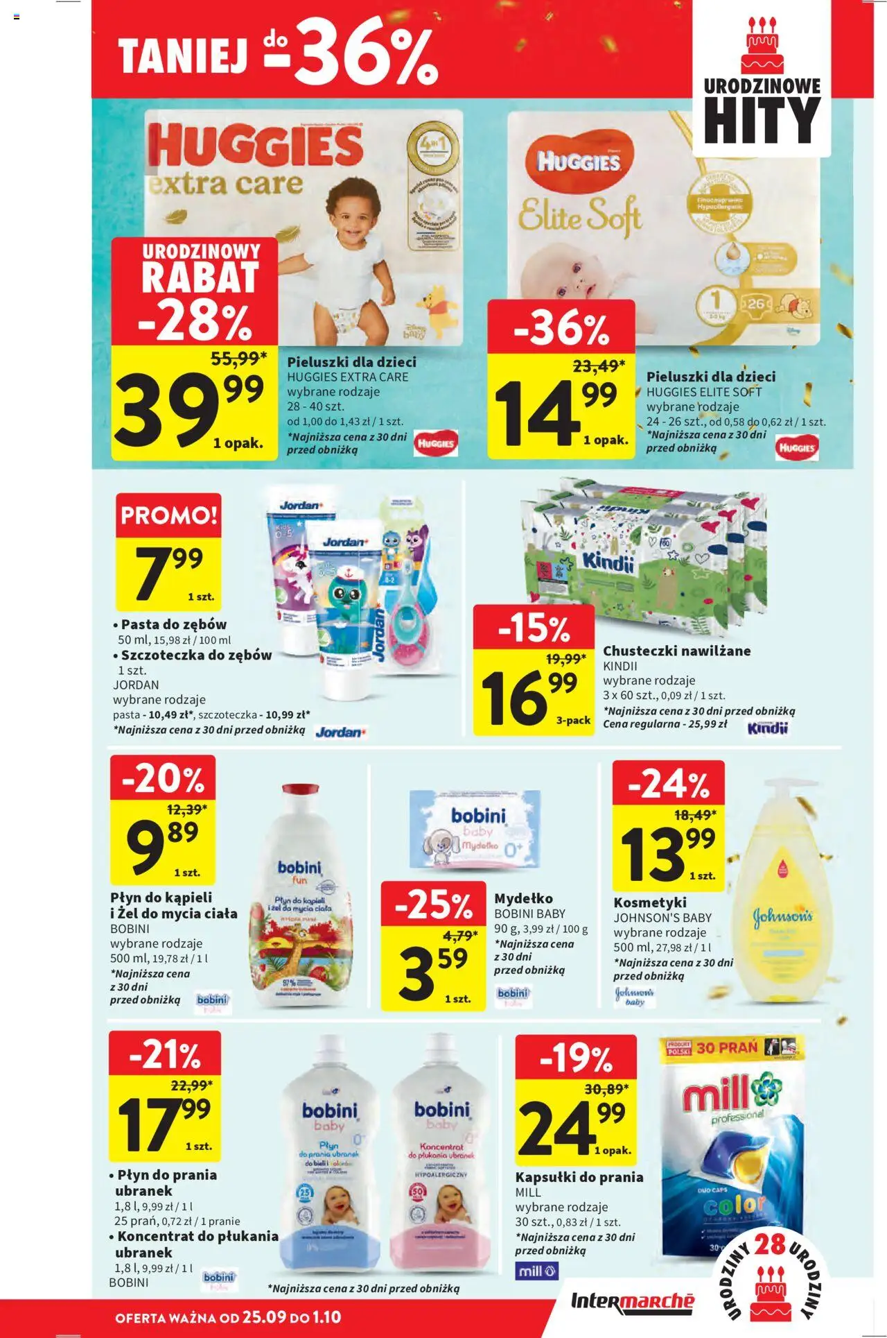 Intermarche Gazetka od 25.09.2025 | Strona: 41 | Produkty: Kosmetyki, Płyn do kąpieli, Kapsułki do prania, Pasta do zębów
