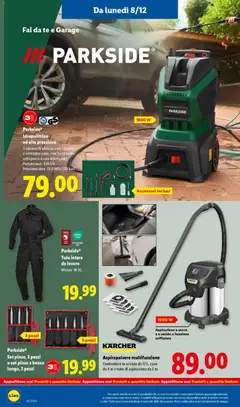 Anteprima del volantino Parkside® Idropulitrice ad alta pressione, 3 opzioni di utilizzo: con spruzzo a ventaglio vario, con fresa turbo antisporco o con detergente. Portata max. 420 l/h. Pressione max. 13,5 MPa (135 bar) valido a partire dal 08.12.2025 | Pagina: 42