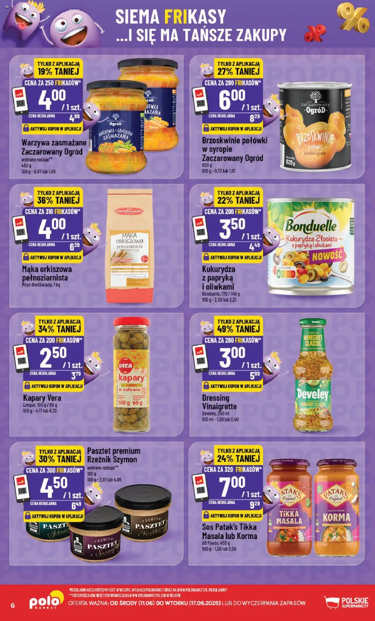 POLOmarket Gazetka - Frikasowe hity od 11.06.2025 | Strona: 6 | Produkty: Tikka masala, Papryka, Sos, Marchewka z groszkiem
