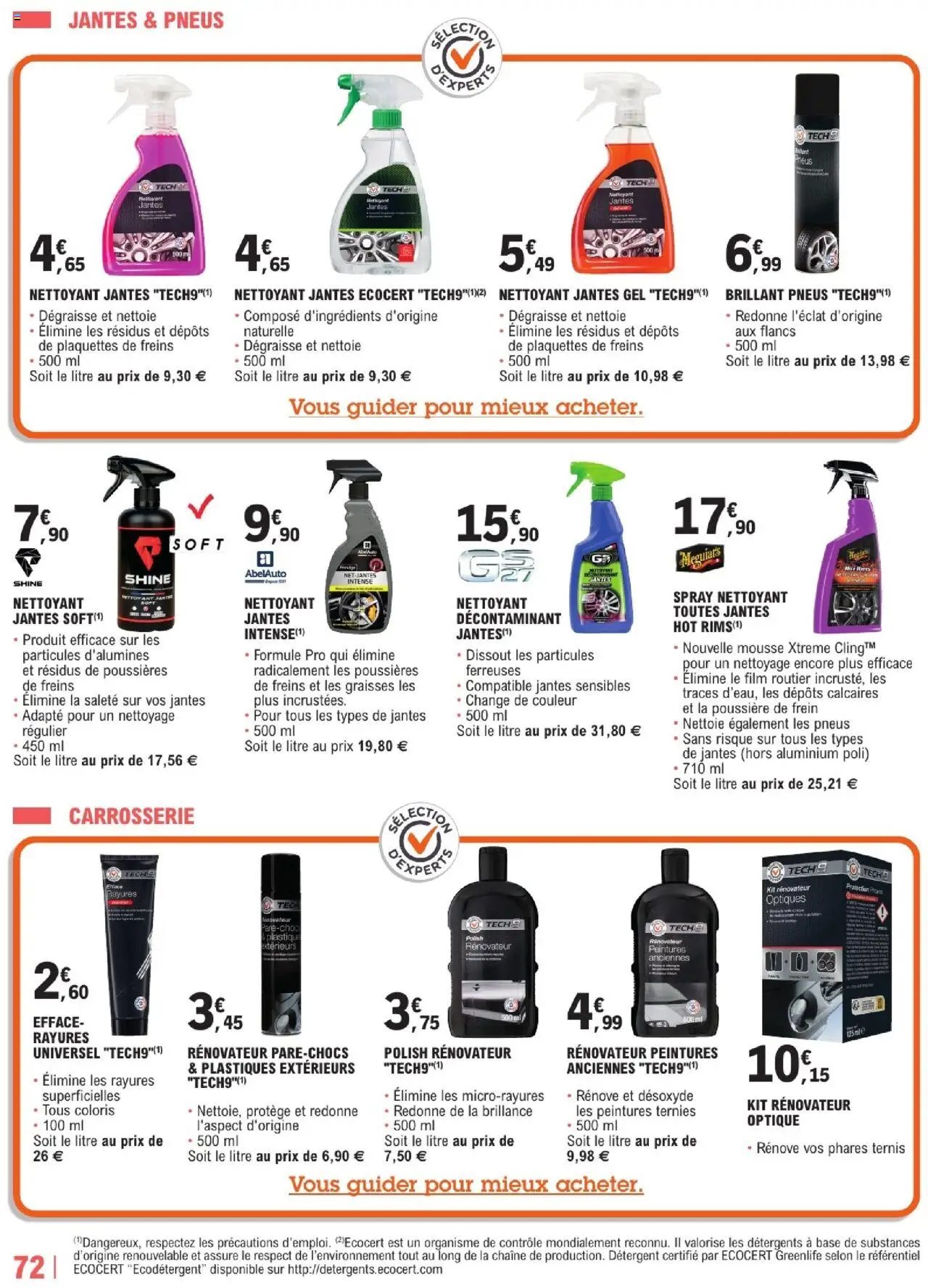  | Page: 72 | Produits: Pneus, Base, Mousse, Détergent