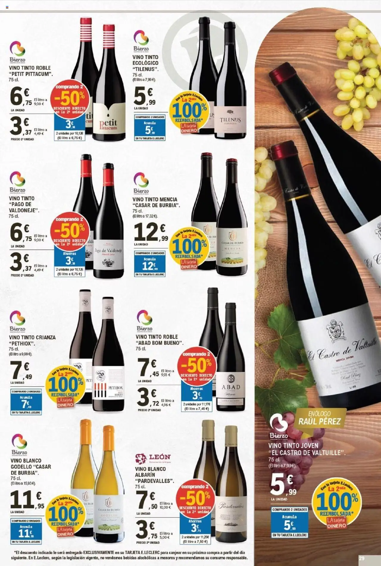 E.Leclerc folleto │ válido desde el 22.09.2025 | Página: 29 | Productos: Vino