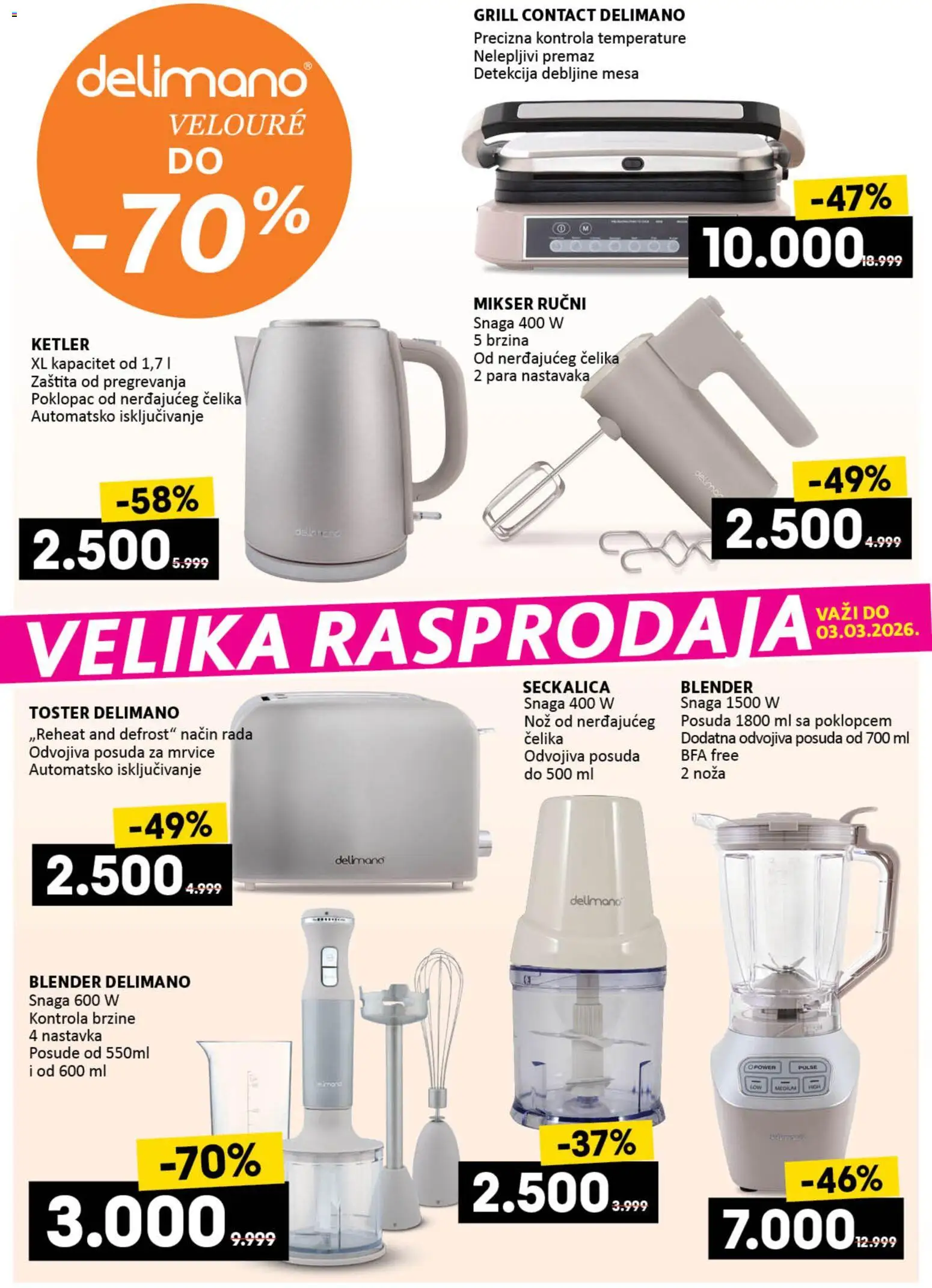 Idea katalog - važi od 12.02.2026 | Strana: 6 | Proizvode: Toster, Nož, Seckalica, Blender