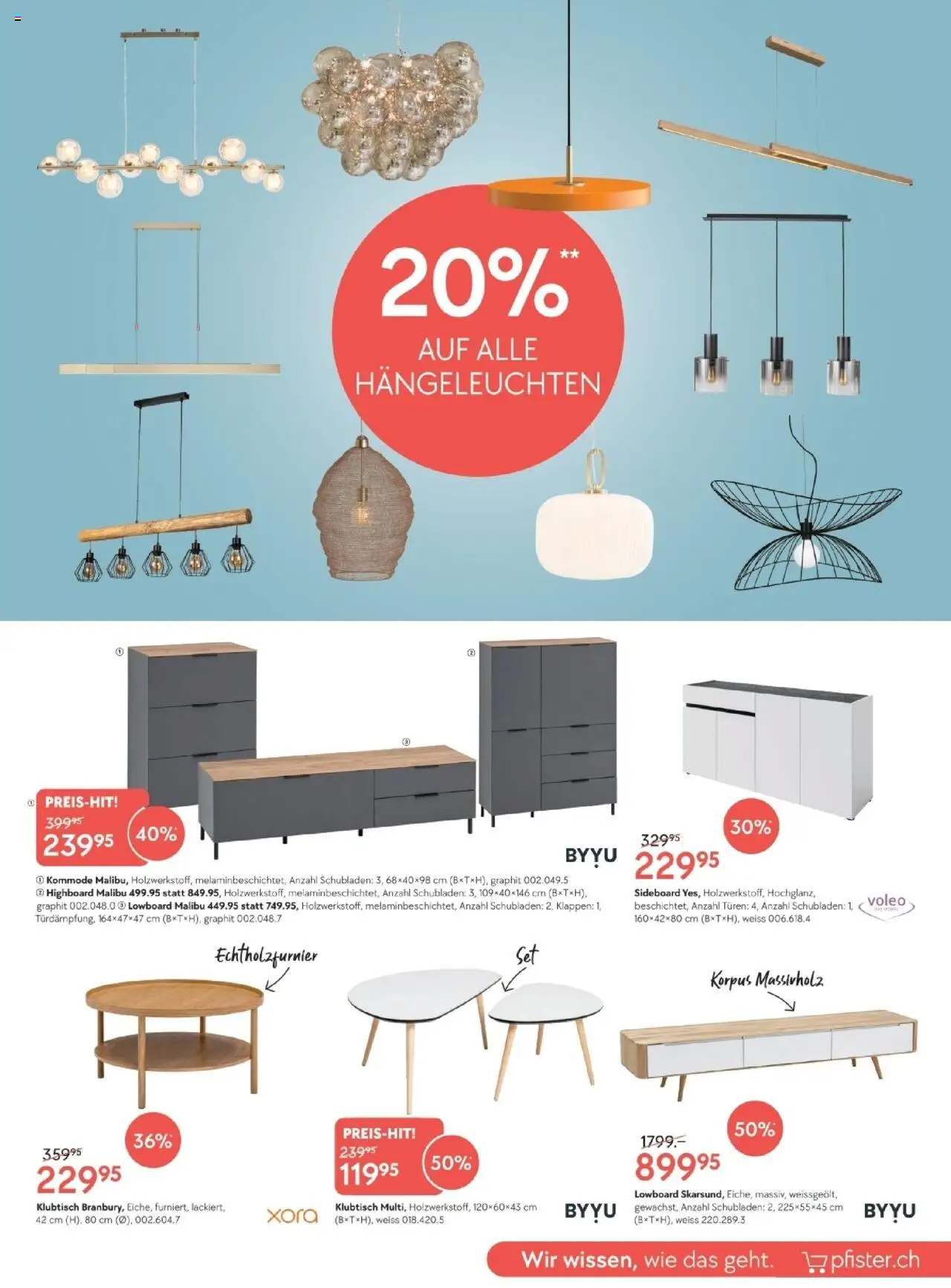 Pfister Aktionen – gültig ab 23.09.2025 | Seite: 7 | Produkte: Highboard, Kommode, Sideboard, Lowboard