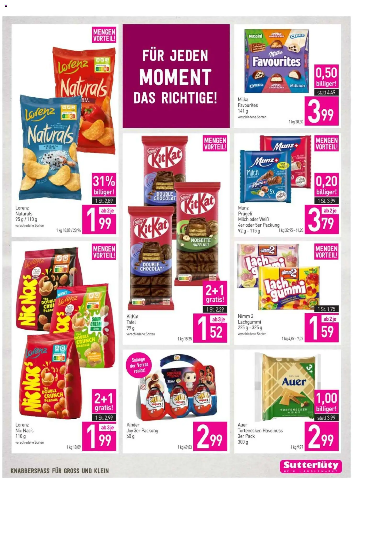 Sutterlüty Flugblatt gültig ab 26.02.2026 | Seite: 17 | Produkte: Milch