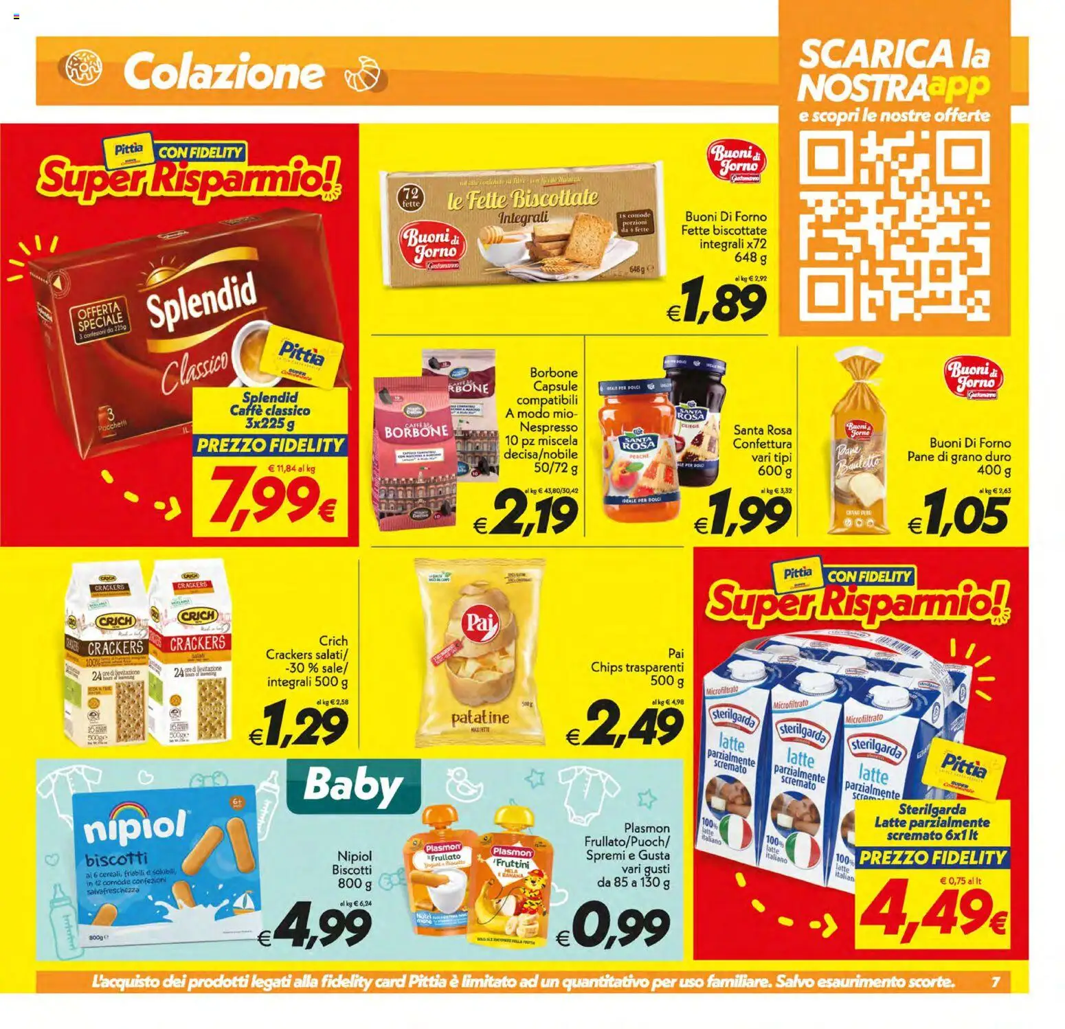 Volantino SuperConveniente del 17.03.2026 | Pagina: 7 | Prodotti: Pane, Caffè, Biscotti, Crackers
