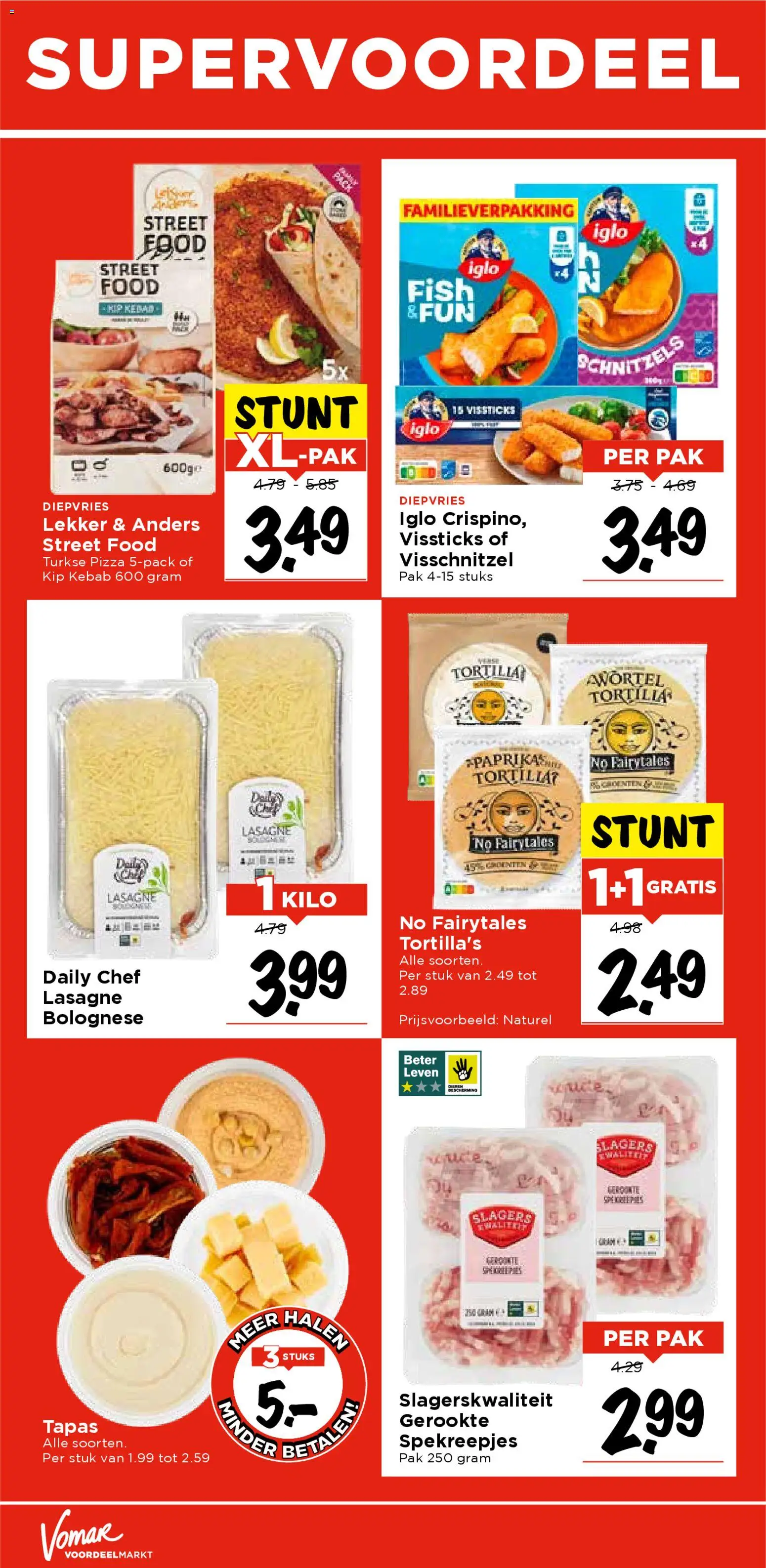 {H1} | Pagina: 21 | Producten: Tortilla's, Lasagne, Smart tv, Kip