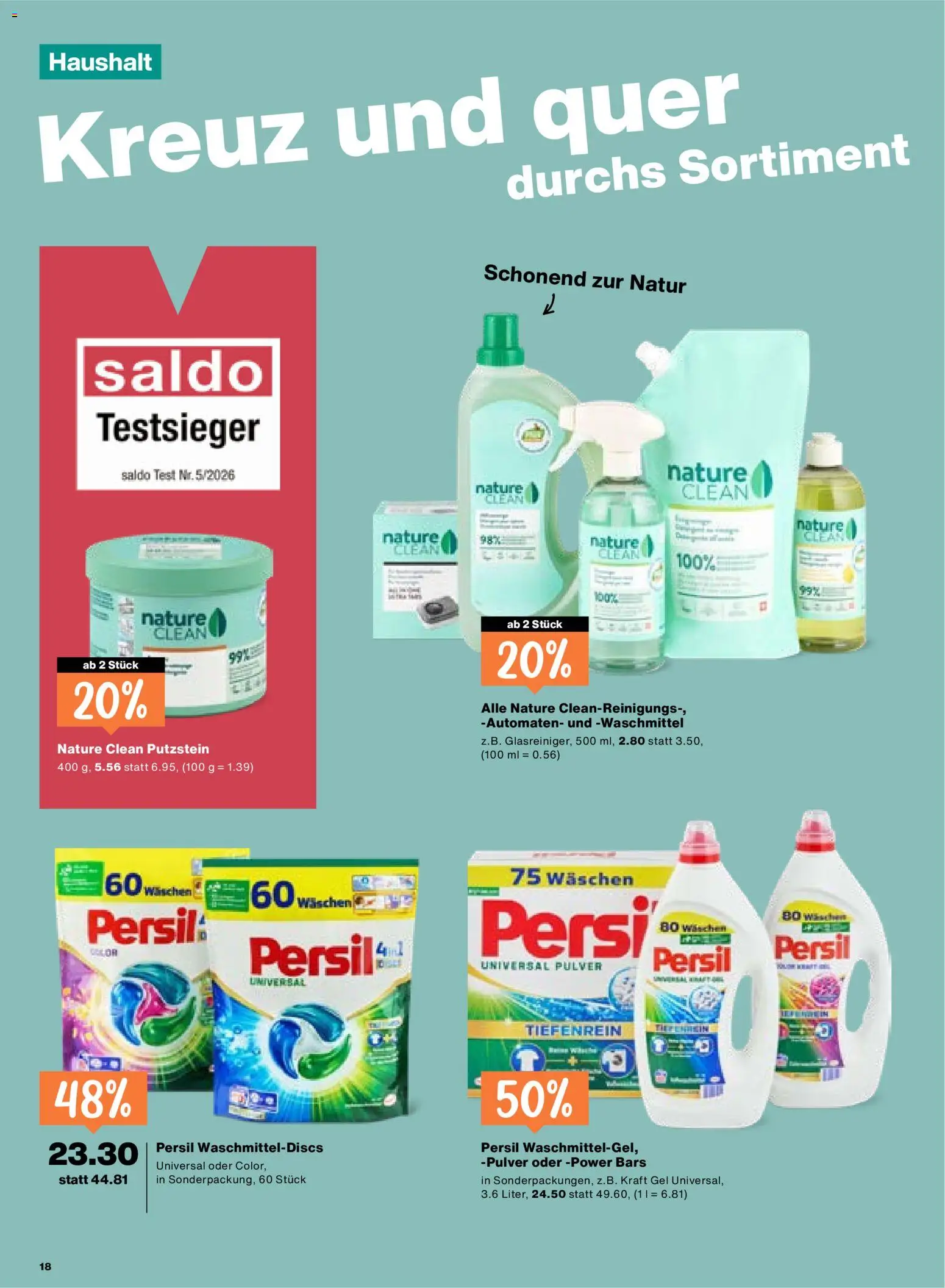 Migros aktionen – gültig ab 09.04.2026 | Seite: 18 | Produkte: Pulver, Waschmittel