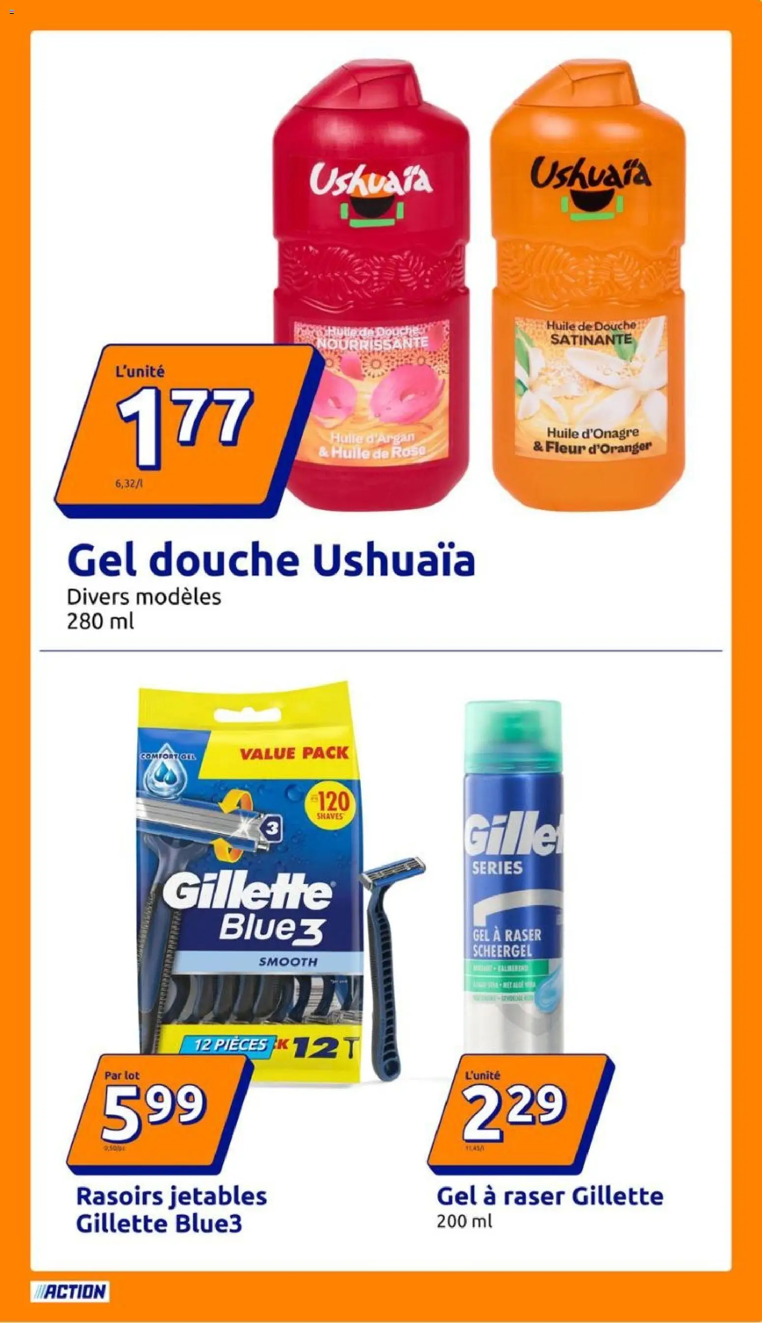 {H1} | Page: 9 | Produits: Gel à raser, Gel douche, Douche, Huile