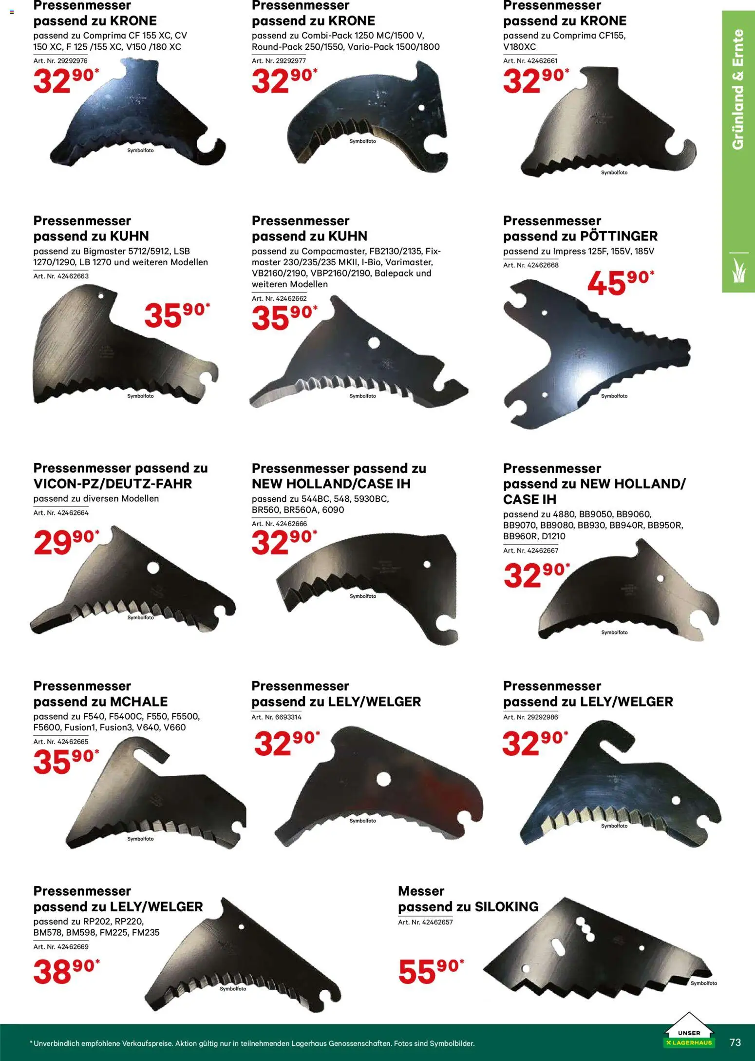 Lagerhaus Verschleißteile & Zubehör gültig ab 01.01.2026 | Seite: 73
