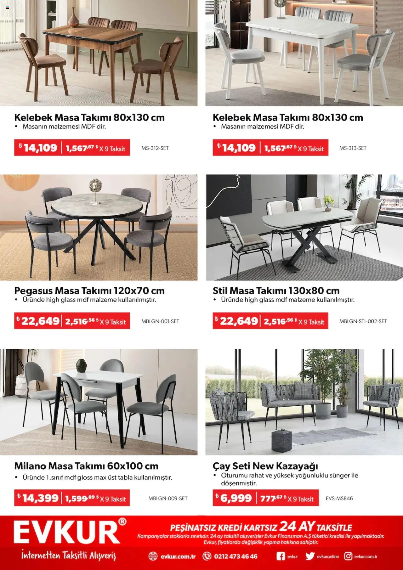 Evkur Katalog - 06.10.2025 tarihinden itibaren geçerlidir | Sayfa: 21 | Ürünler: Masa, Çay